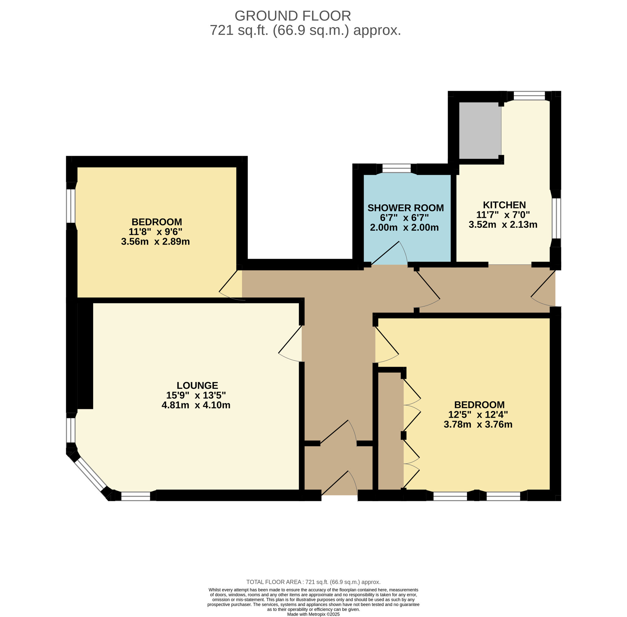 Floorplan of 2 bedroom  Flat for sale, Links Road, Leven, Fife, KY8