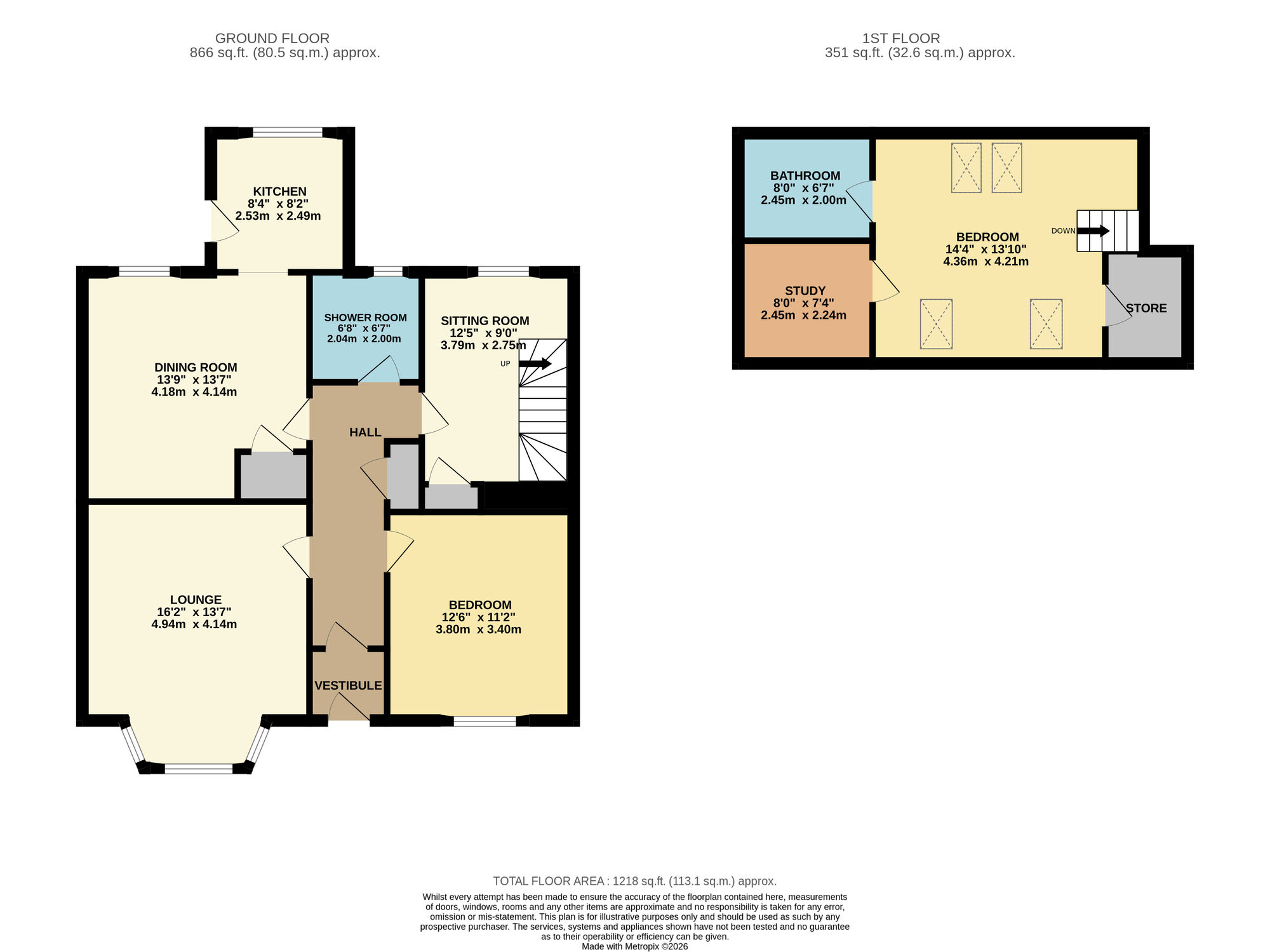 Floorplan of 2 bedroom Semi Detached House for sale, Maitland Street, Leven, Fife, KY8