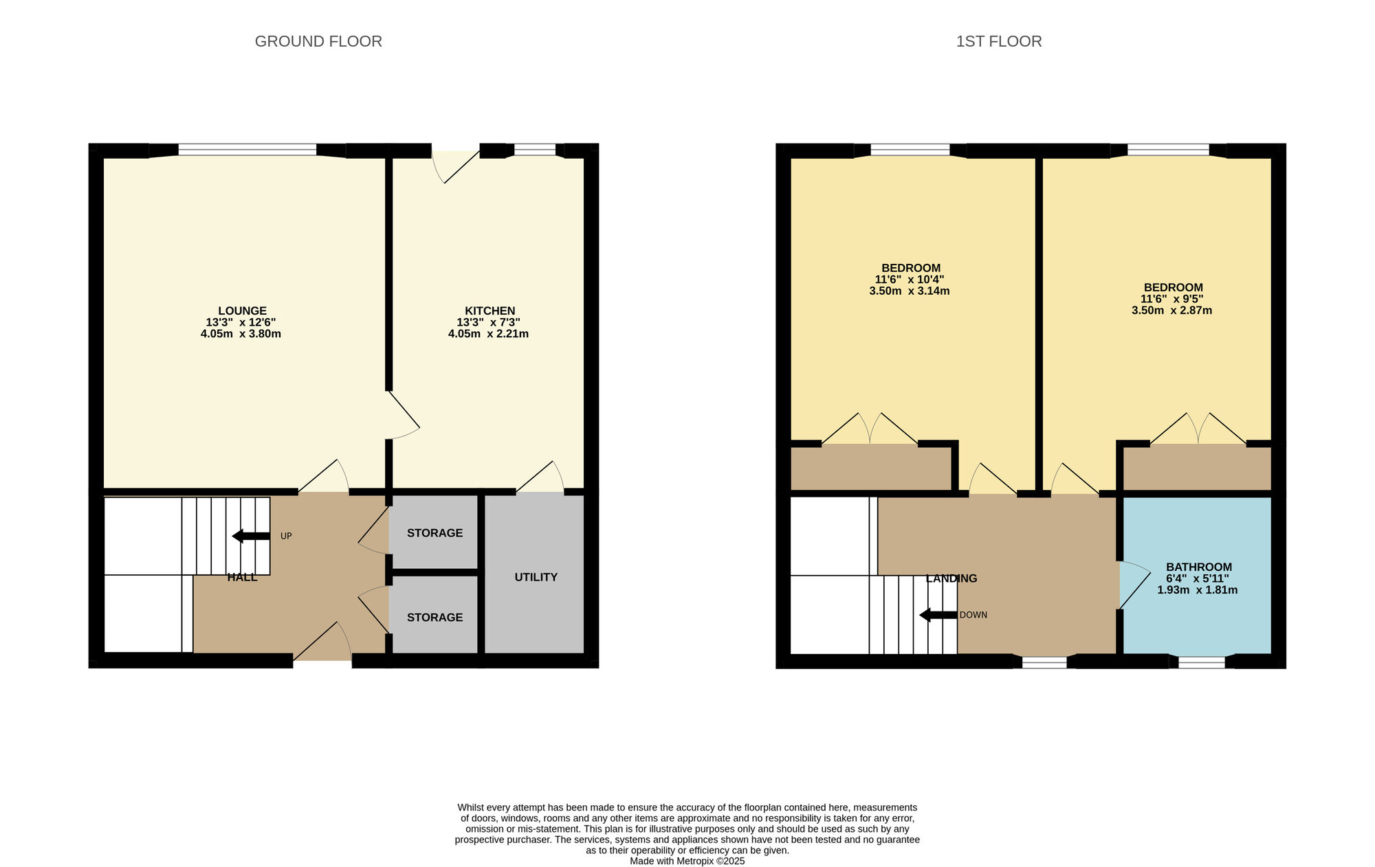 Floorplan of 2 bedroom Mid Terrace House for sale, Martin Street, Buckhaven, Fife, KY8