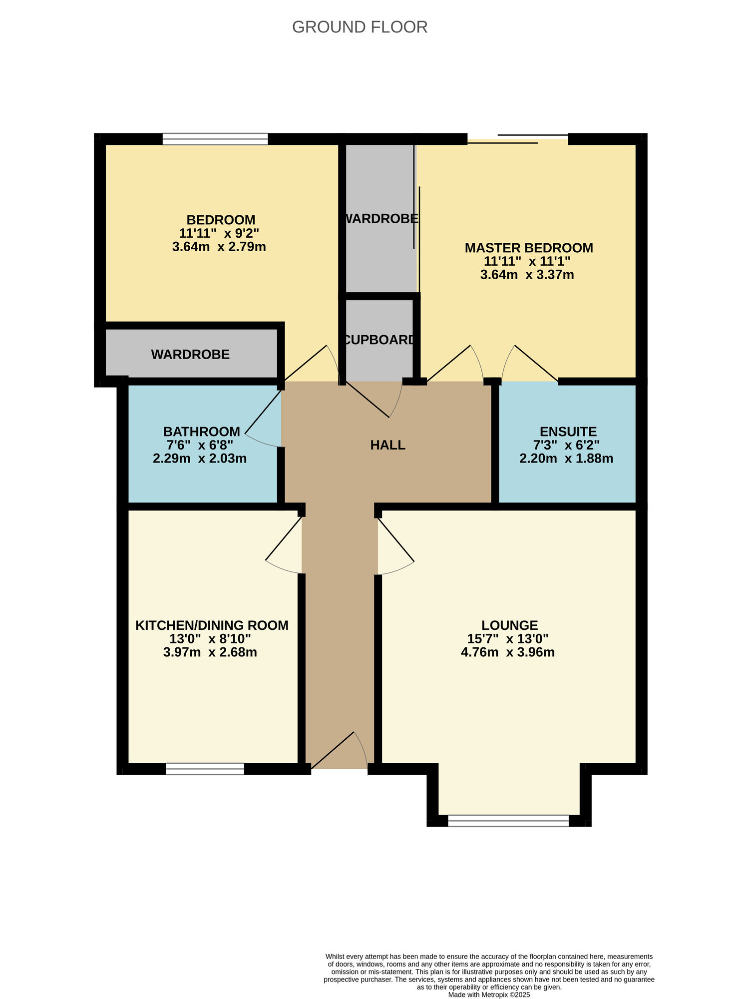 Floorplan of 2 bedroom  Flat for sale, Riverside Way, Leven, Fife, KY8