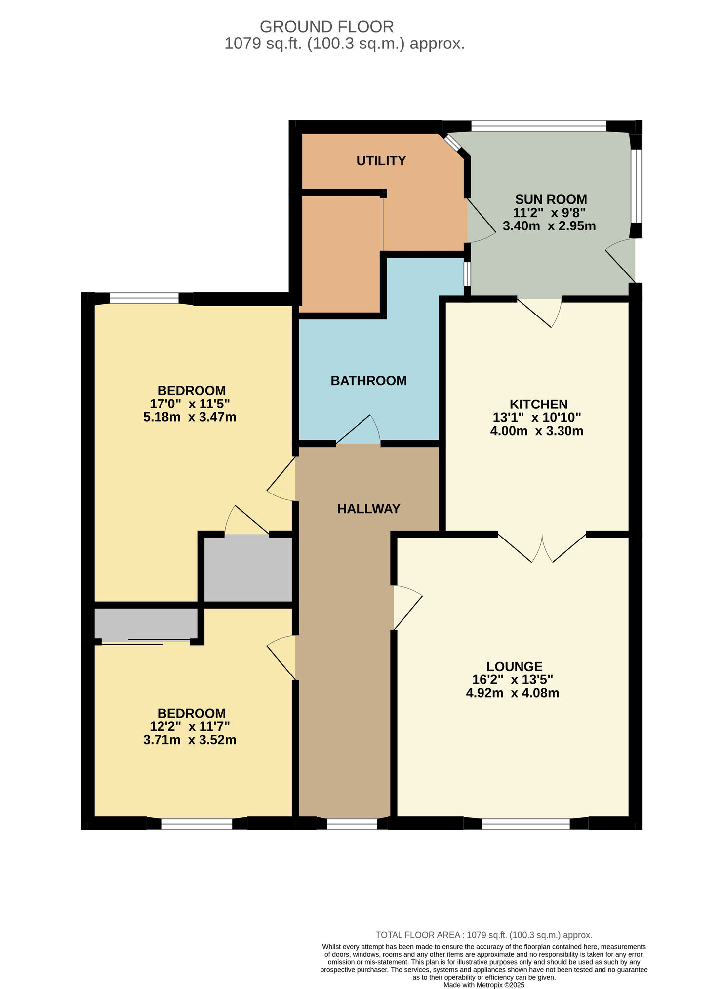 Floorplan of 2 bedroom  Flat for sale, Burnbrae Terrace, Lower Largo, Fife, KY8
