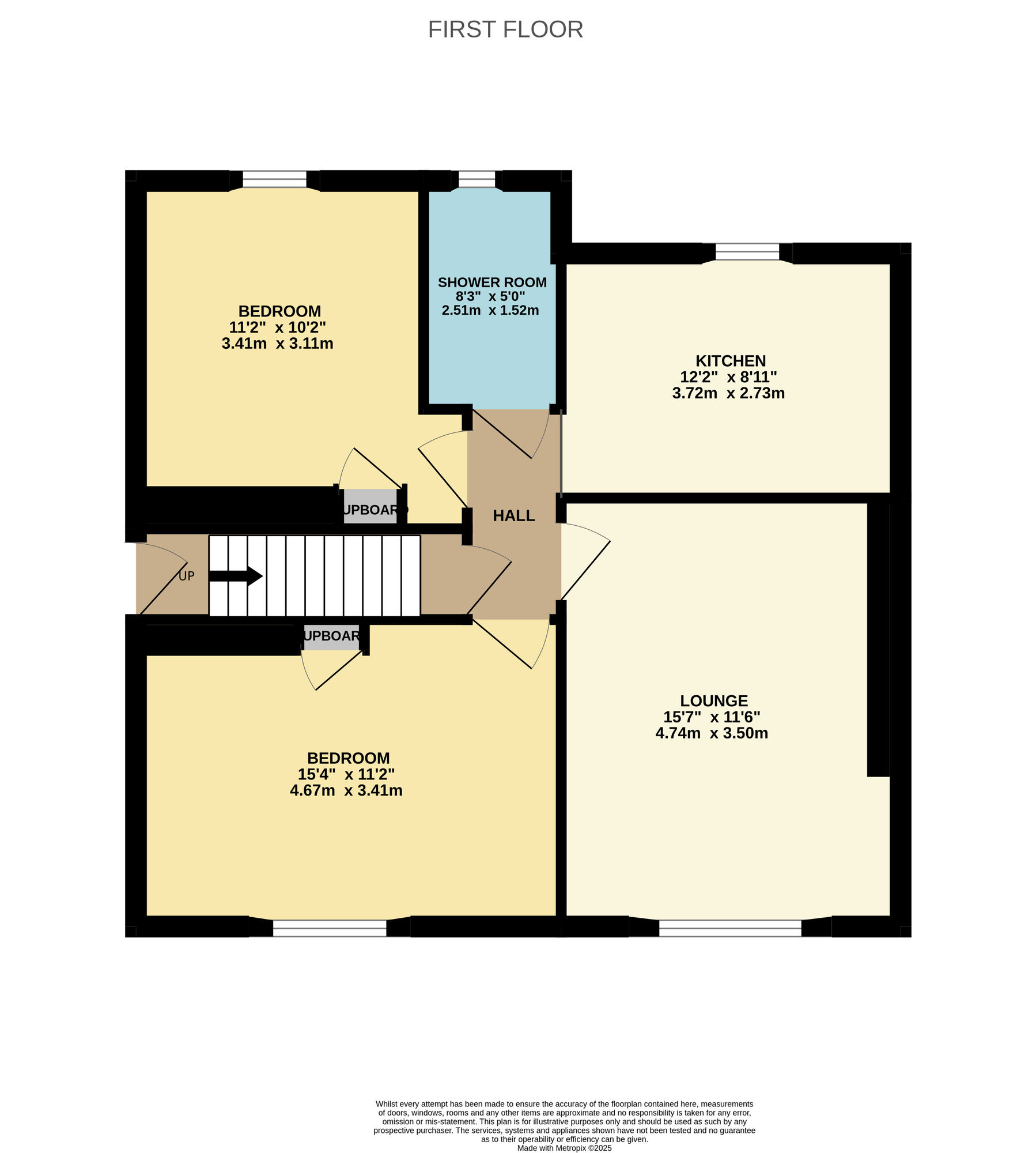 Floorplan of 2 bedroom  Flat for sale, Station Park, Lower Largo, Fife, KY8