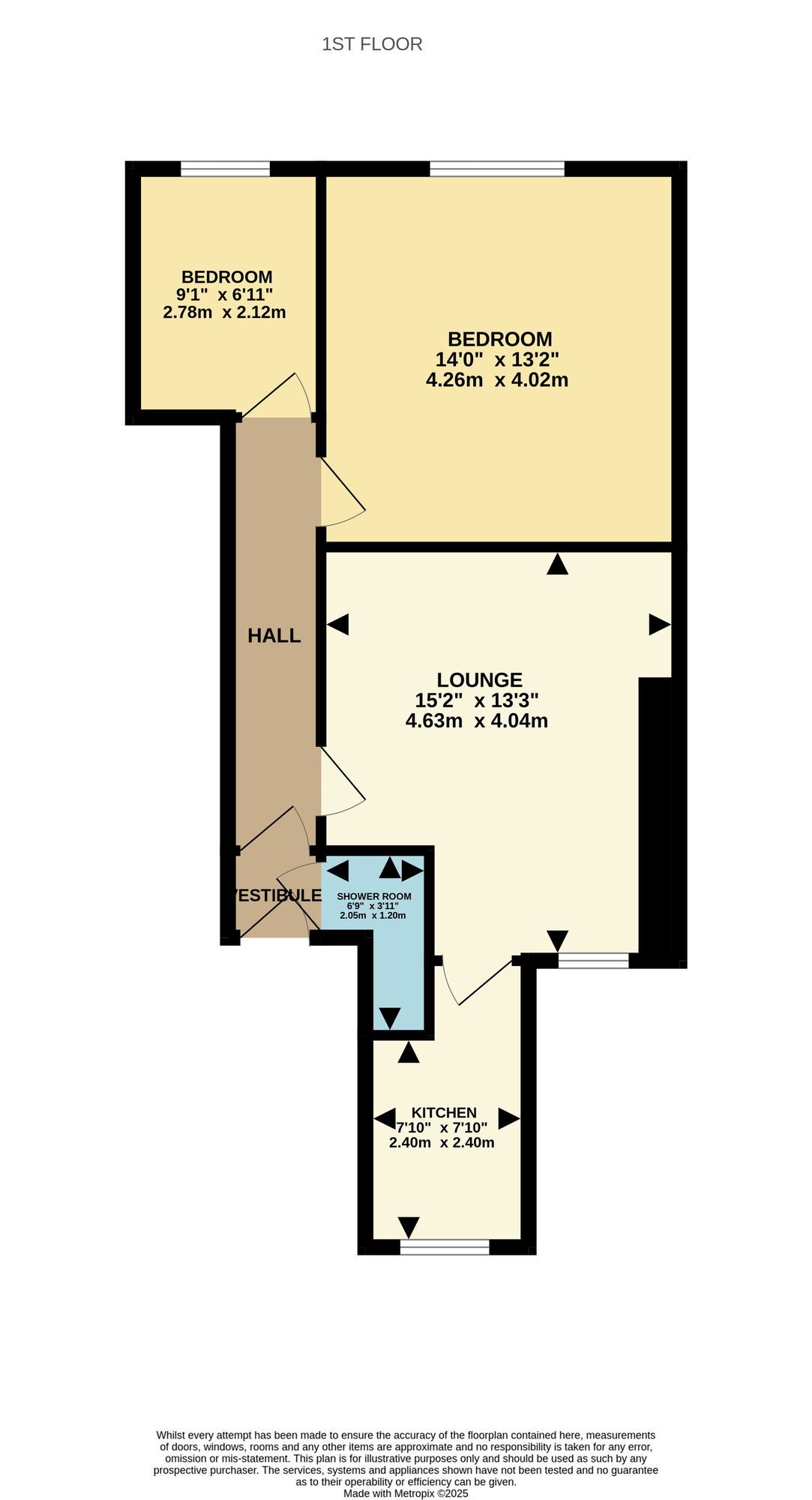 Floorplan of 2 bedroom  Flat for sale, Stanmore Place, Leven, Fife, KY8