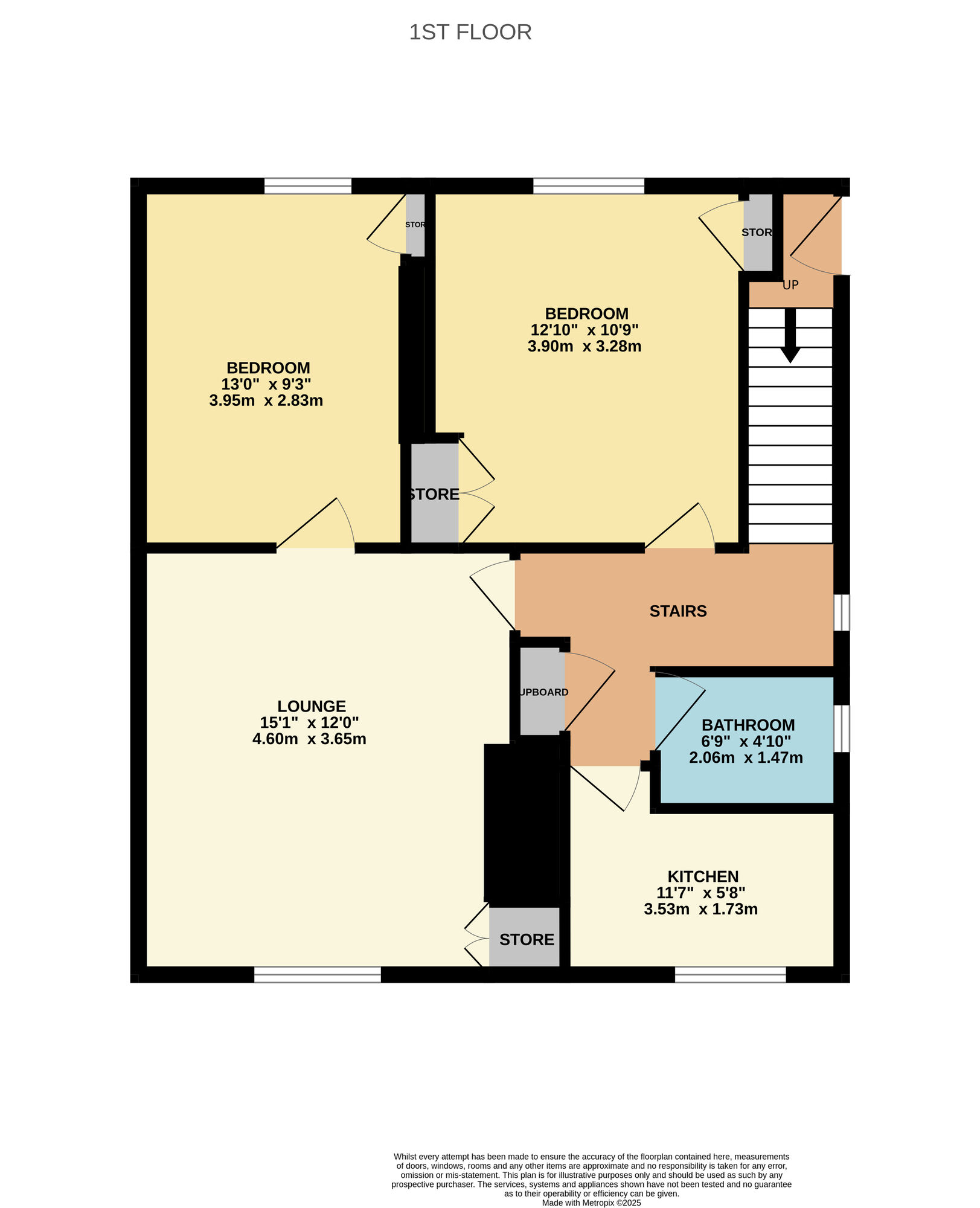 Floorplan of 2 bedroom  Flat for sale, Letham Avenue, Leven, Fife, KY8