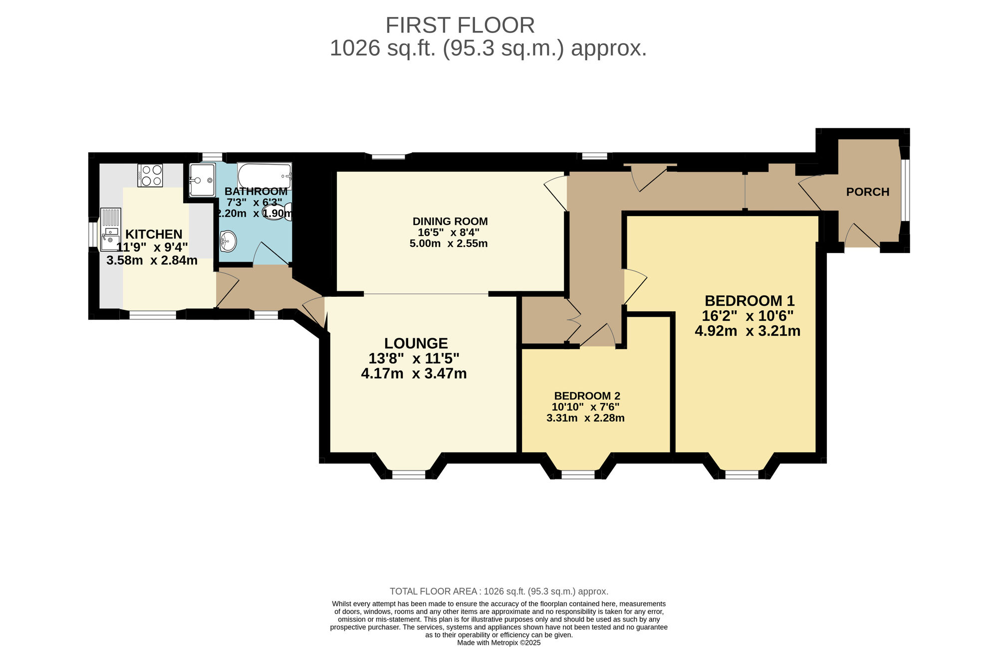 Floorplan of 2 bedroom  Flat for sale, Viewforth Place, Leven, Fife, KY8