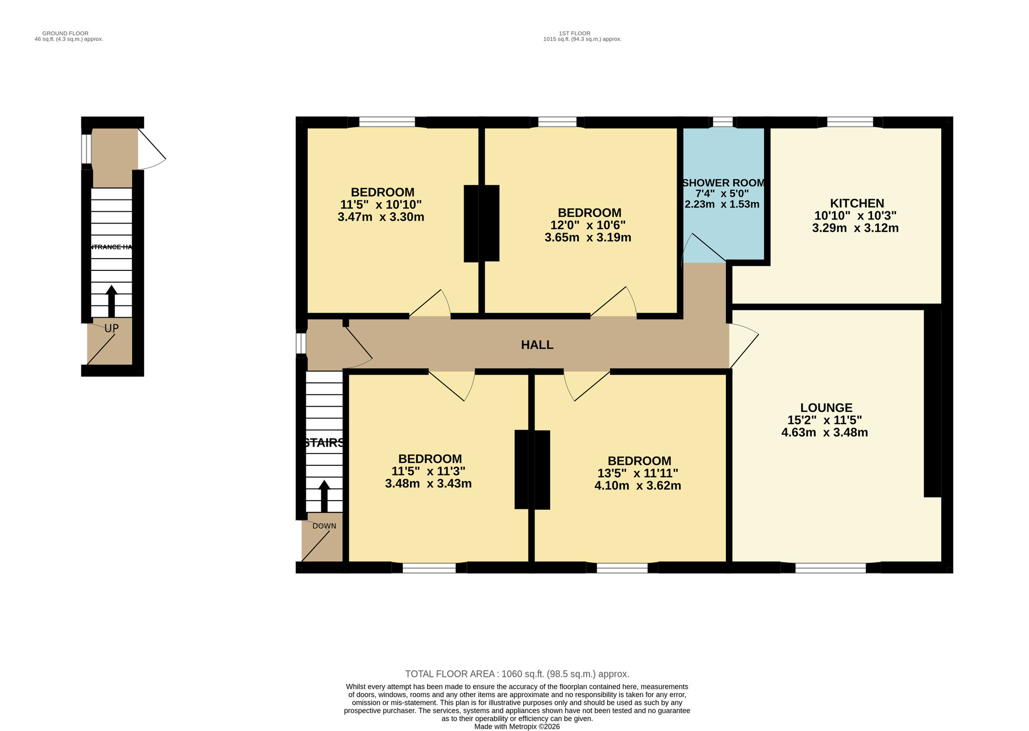 Floorplan of 4 bedroom Flat for sale, Morar Street, Methil, Fife, KY8