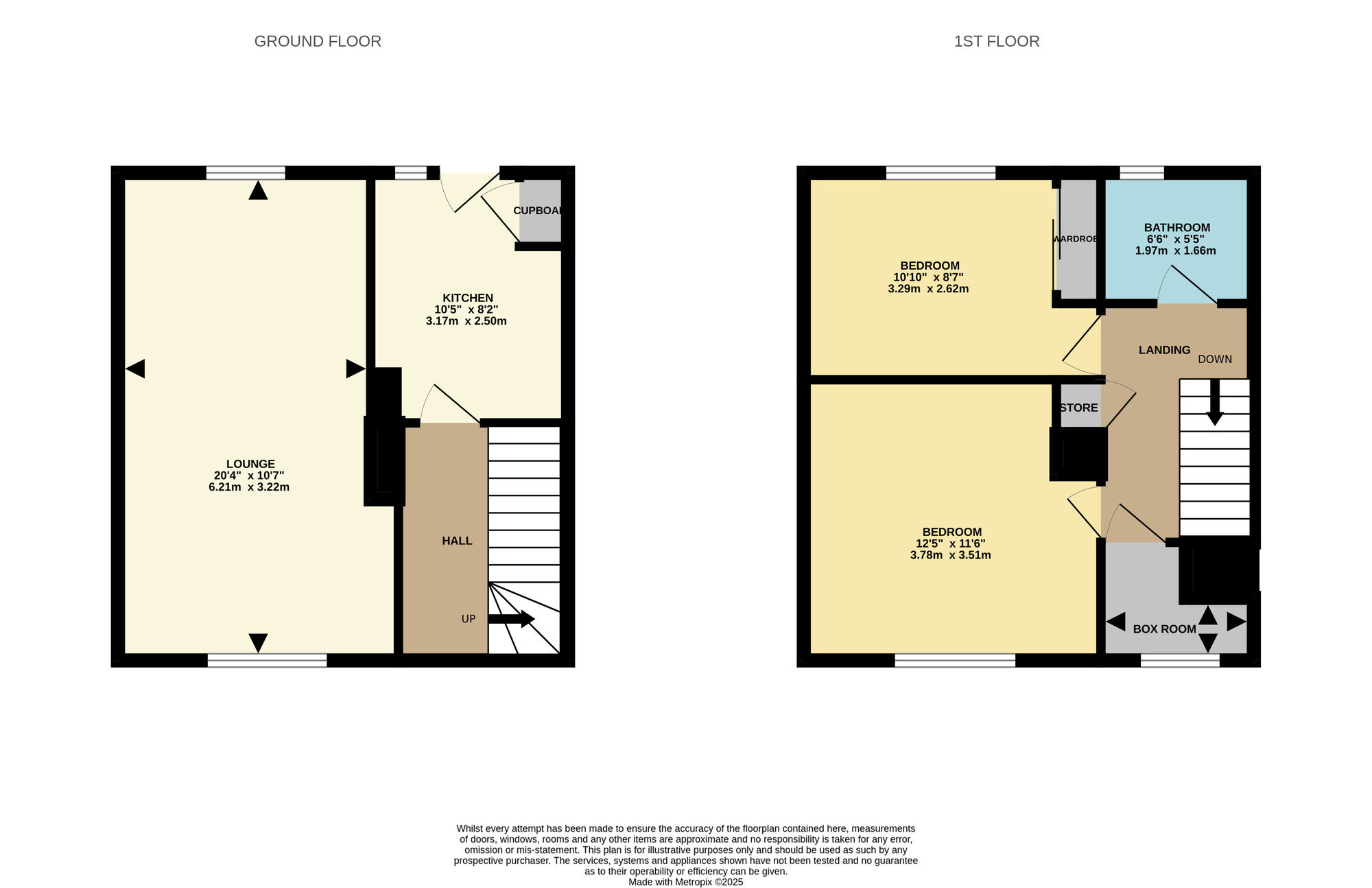 Floorplan of 2 bedroom End Terrace House to rent, Ashgrove, Methilhill, Fife, KY8