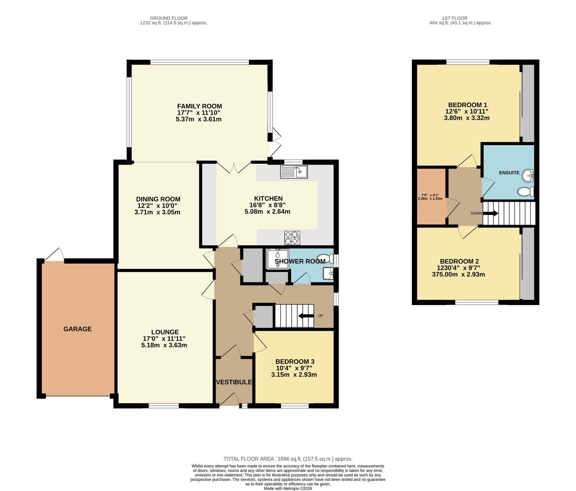 Floorplan of 3 bedroom Detached House for sale, Pentland Drive, Kennoway, Fife, KY8