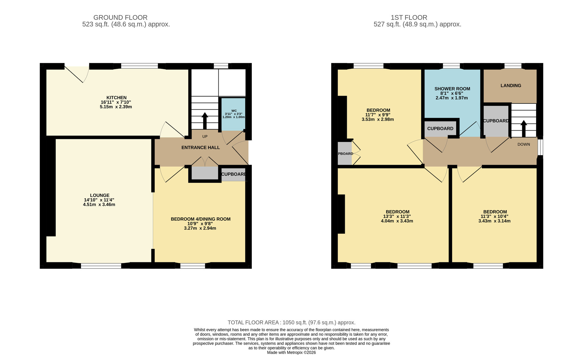 Floorplan of 3 bedroom Semi Detached House for sale, Falcon Road, Buckhaven, Fife, KY8