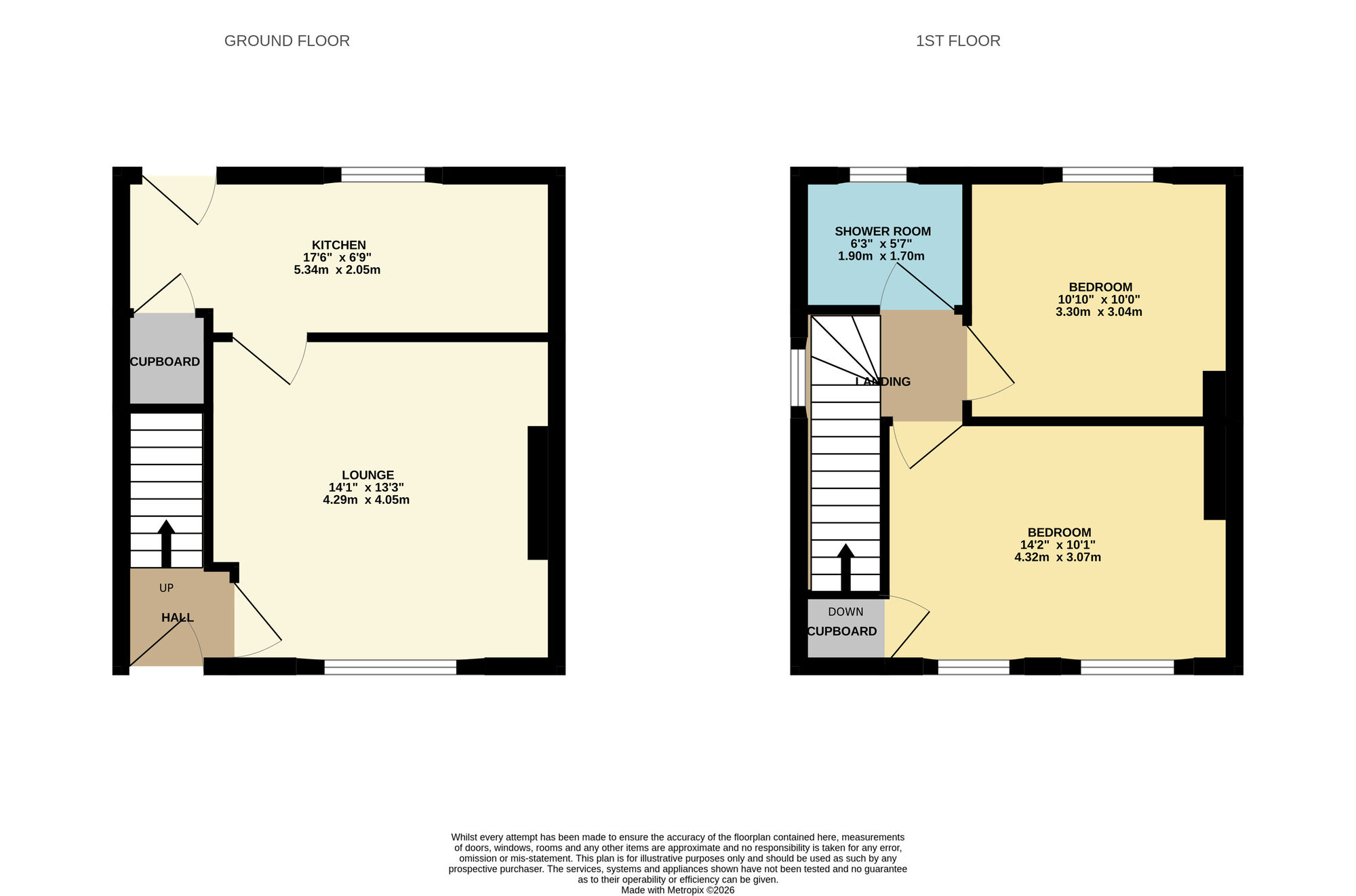 Floorplan of 2 bedroom Semi Detached House for sale, Park Drive, Leven, Fife, KY8