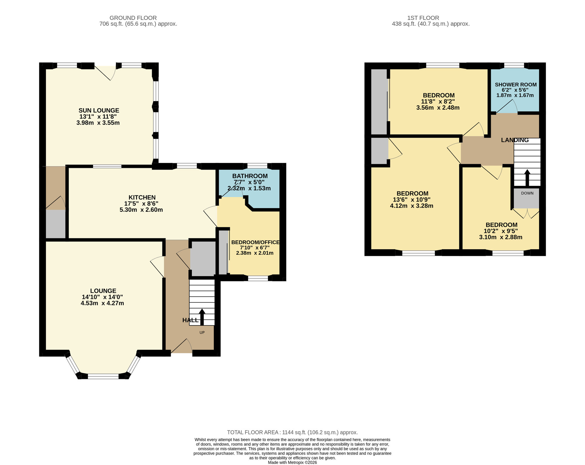 Floorplan of 4 bedroom Semi Detached House for sale, Kinnarchie Crescent, Methil, Fife, KY8
