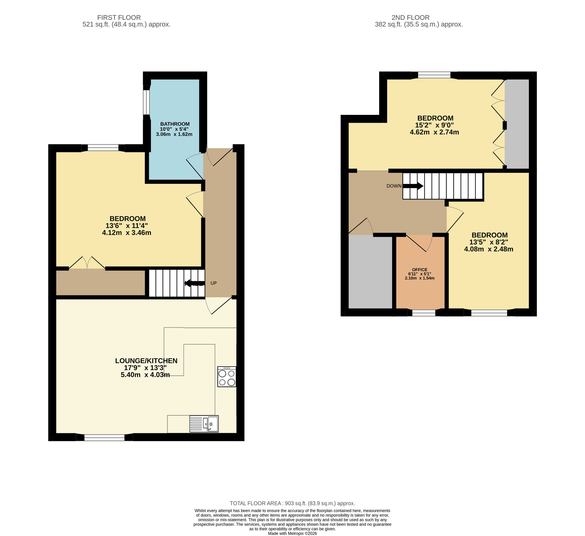 Floorplan of 3 bedroom Flat for sale, Blackwood Place, Durie Street, Fife, KY8