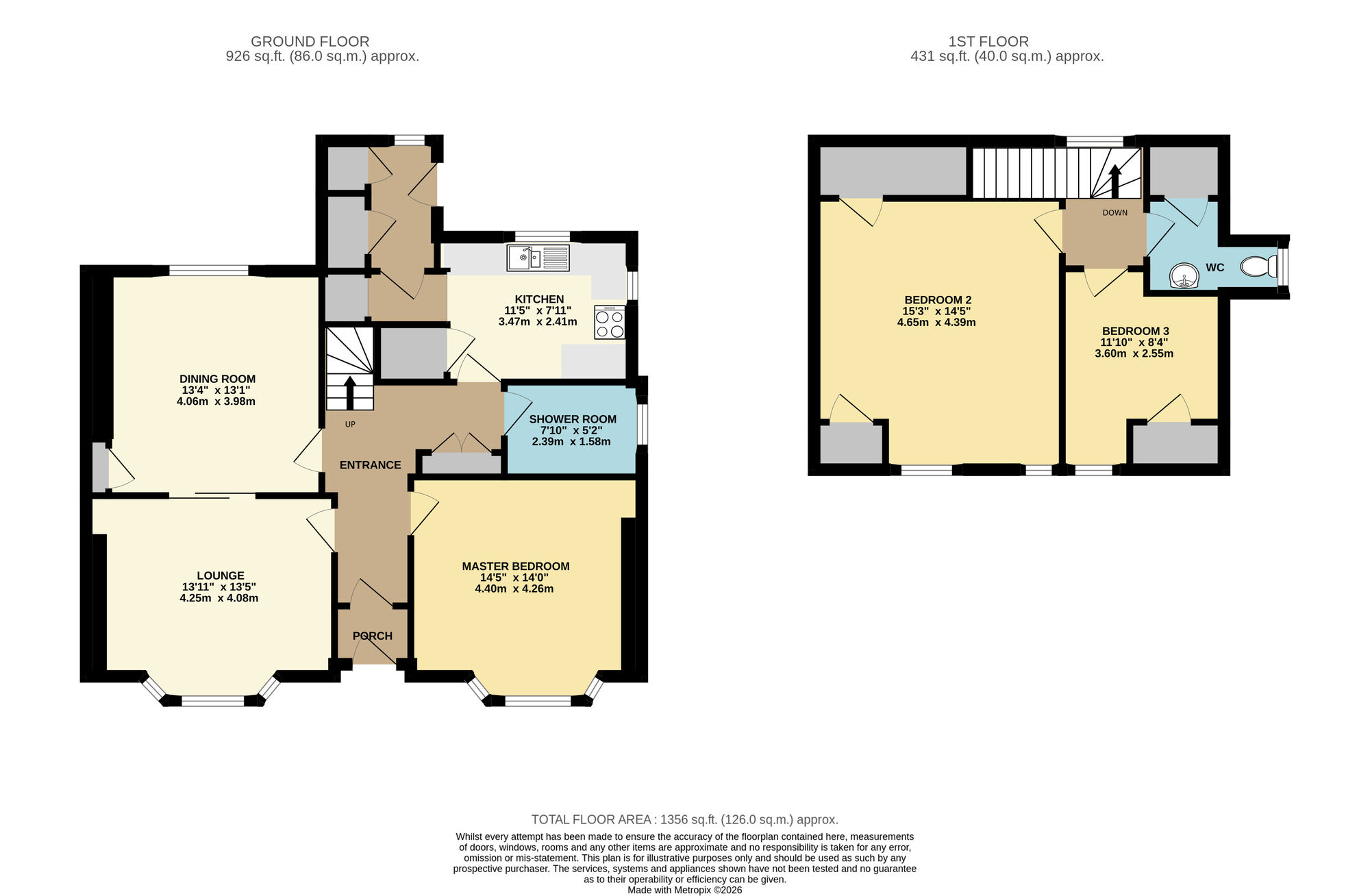 Floorplan of 3 bedroom Detached House for sale, Sillerhole Road, Leven, Fife, KY8