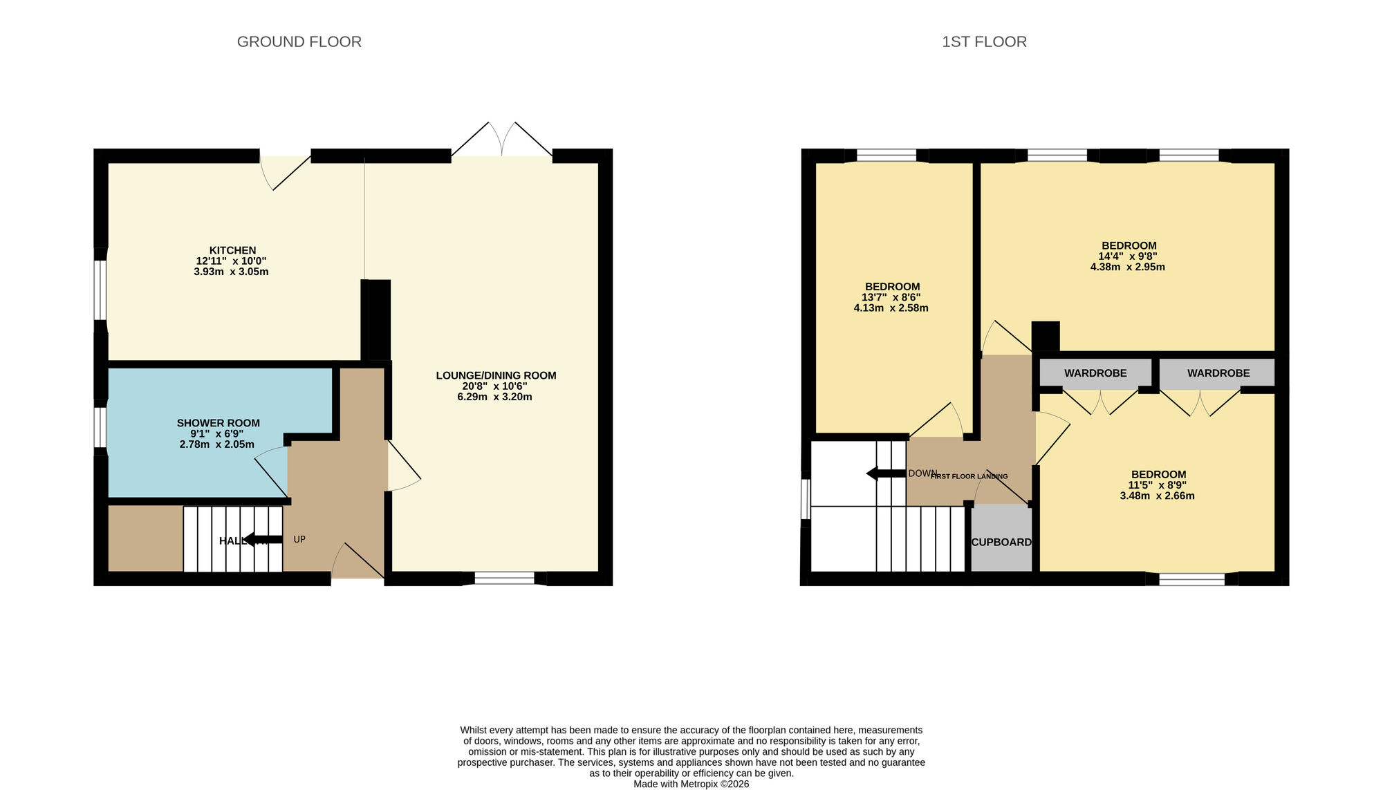 Floorplan of 3 bedroom End Terrace House for sale, Langside Avenue, Kennoway, Fife, KY8