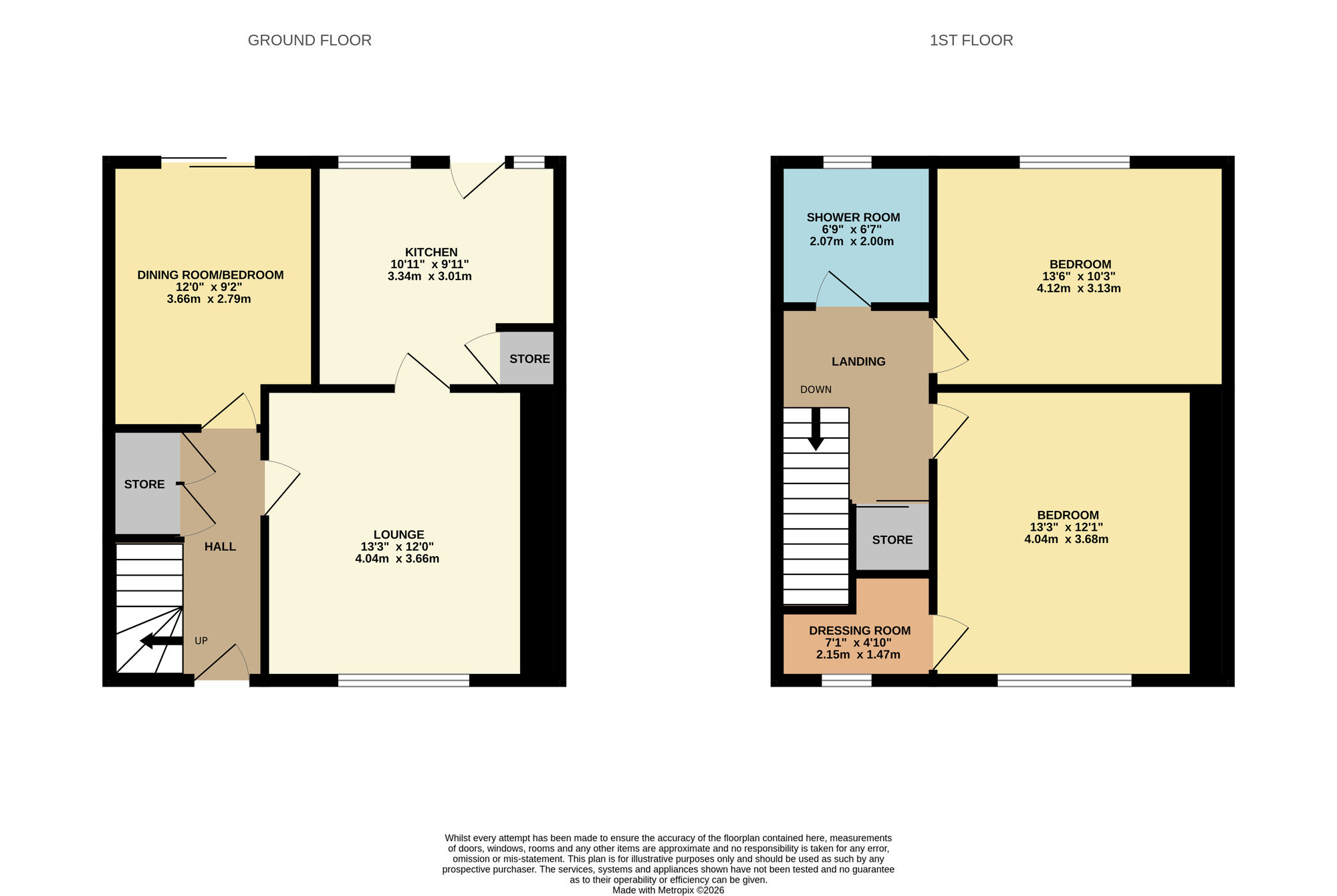 Floorplan of 3 bedroom Mid Terrace House for sale, Swallow Crescent, Buckhaven, Fife, KY8