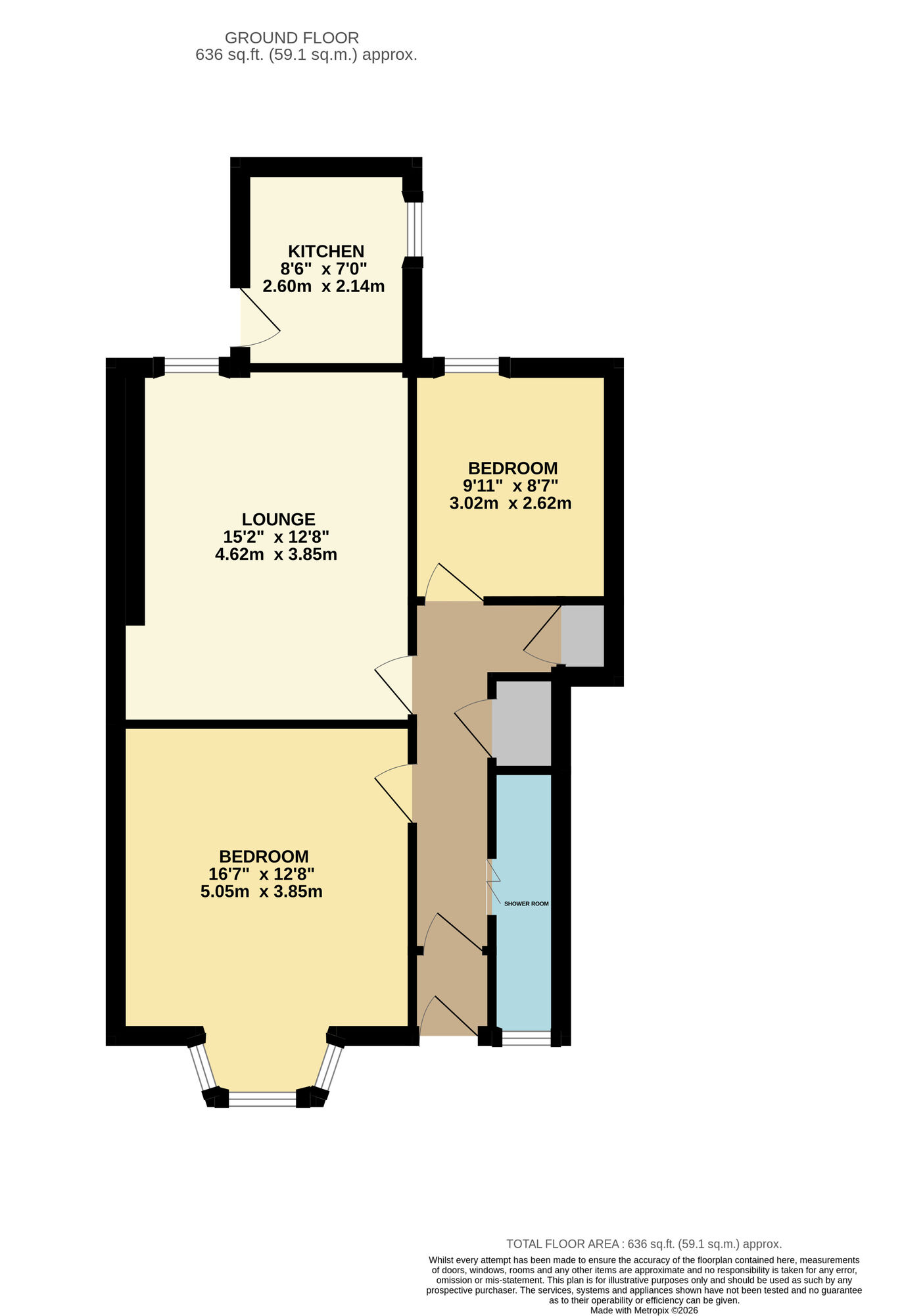 Floorplan of 2 bedroom Flat for sale, Anderson Street, Leven, Fife, KY8