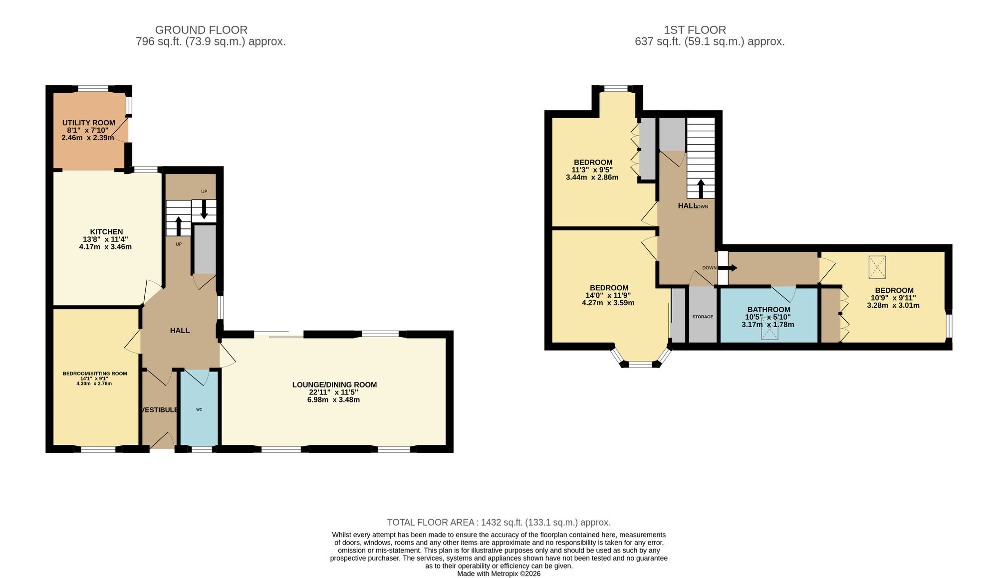 Floorplan of 3 bedroom Detached House for sale, High Street, Methil, Fife, KY8