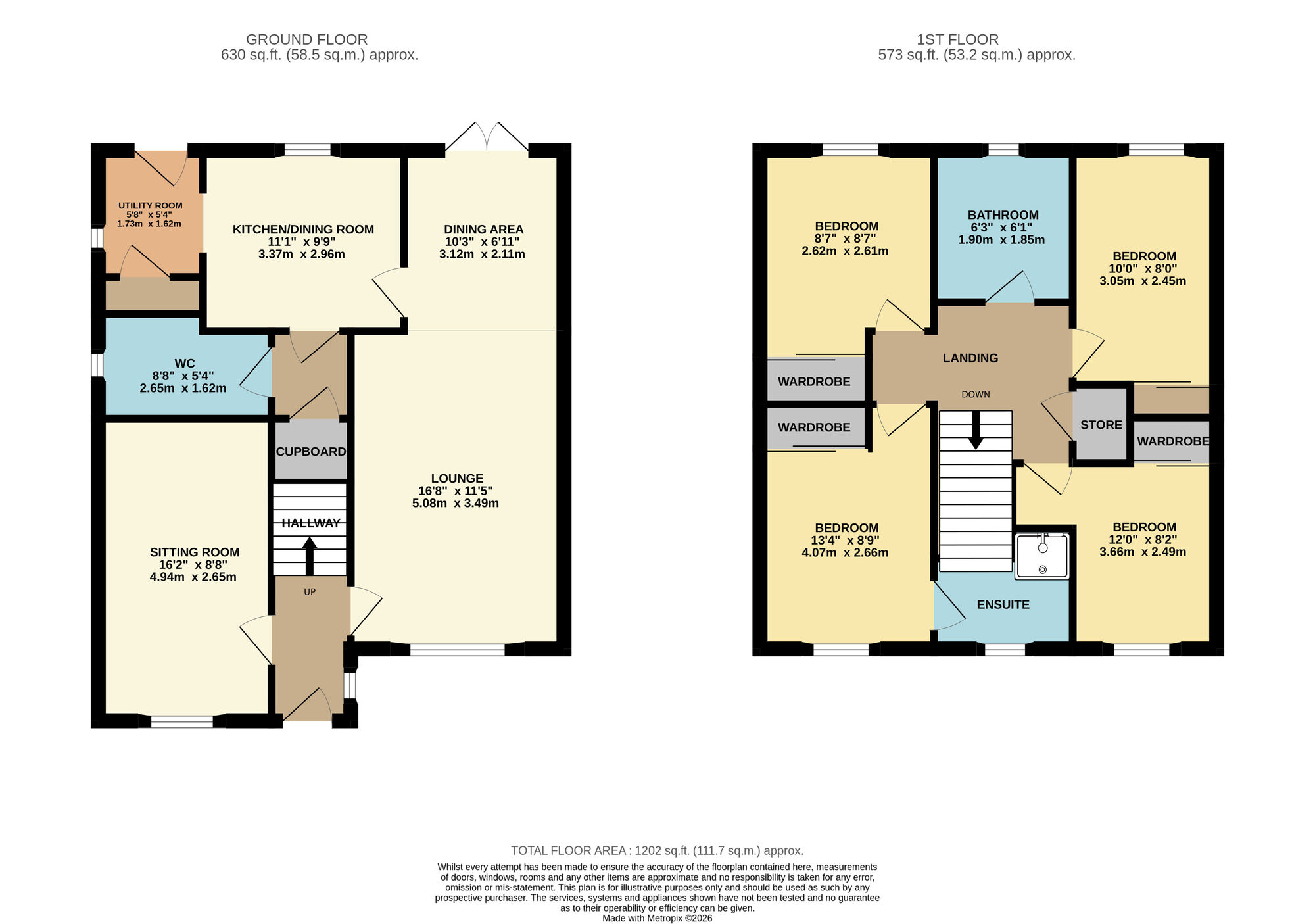Floorplan of 4 bedroom Detached House for sale, Kenneth Court, Kennoway, Fife, KY8