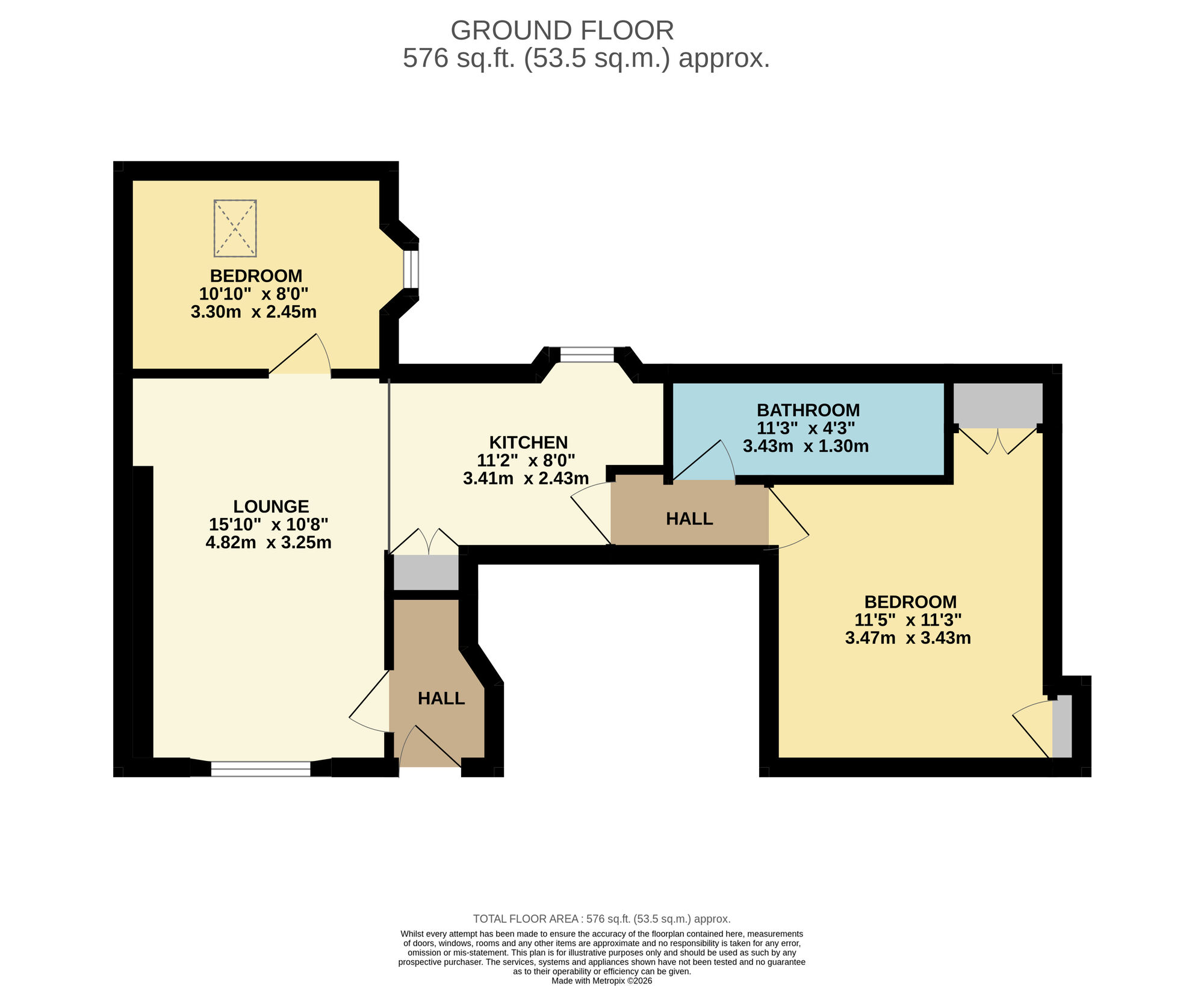Floorplan of 2 bedroom Flat for sale, Main Street, Lower Largo, Fife, KY8