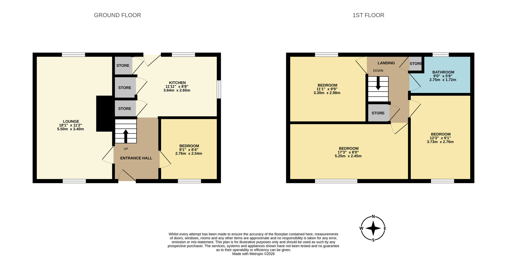 Floorplan of 3 bedroom Semi Detached House for sale, Ivy Grove, Methilhill, Fife, KY8