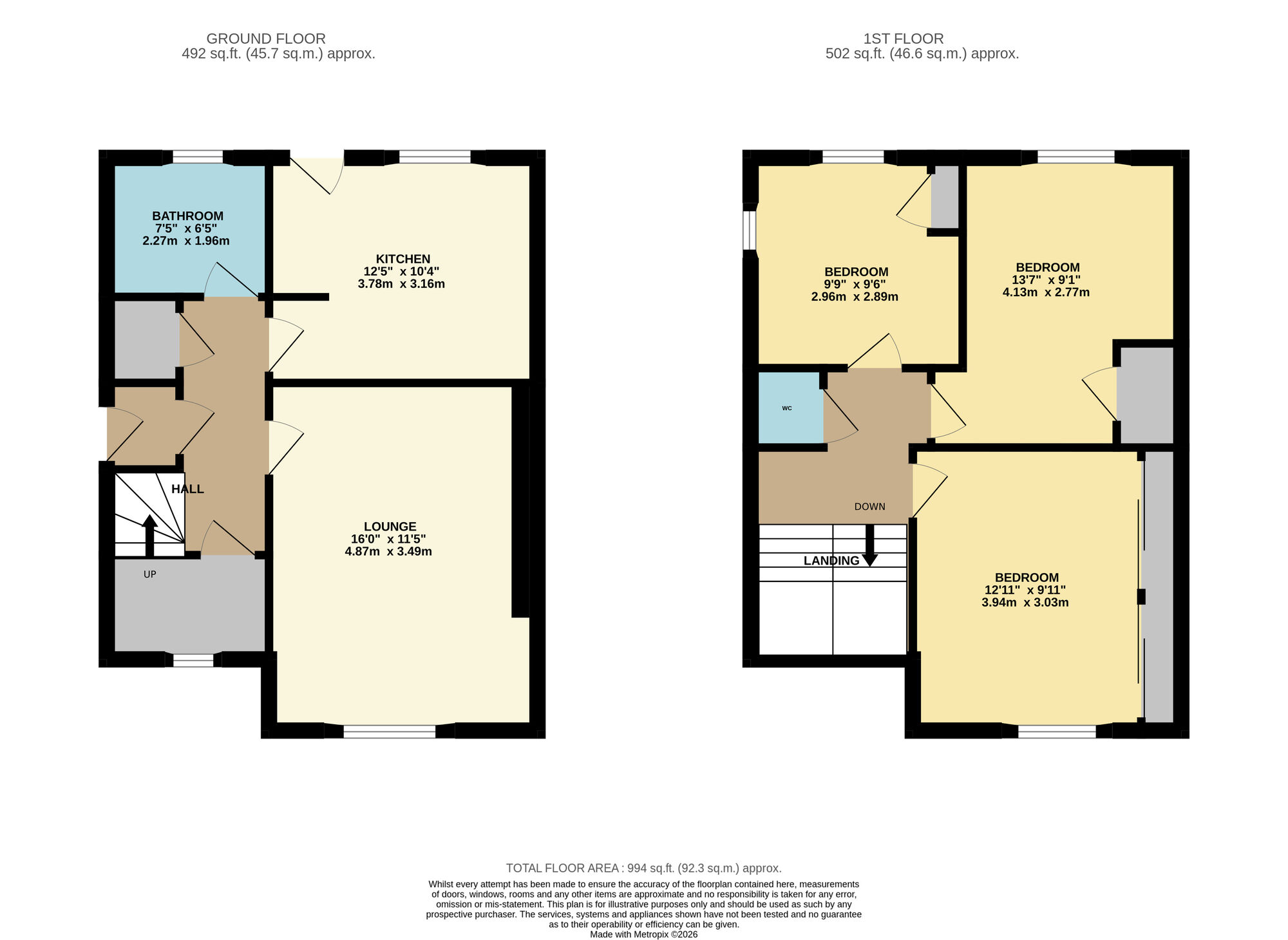 Floorplan of 3 bedroom Semi Detached House for sale, Henderson Park, Windygates, Fife, KY8