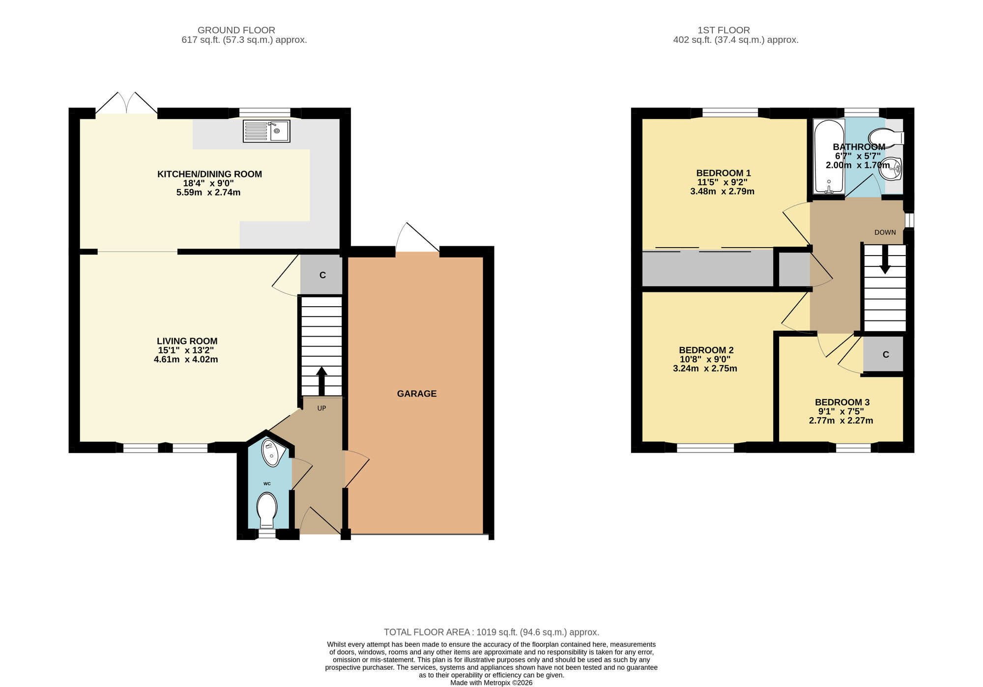 Floorplan of 3 bedroom Link Detached House for sale, March Road, Anstruther, Fife, KY10