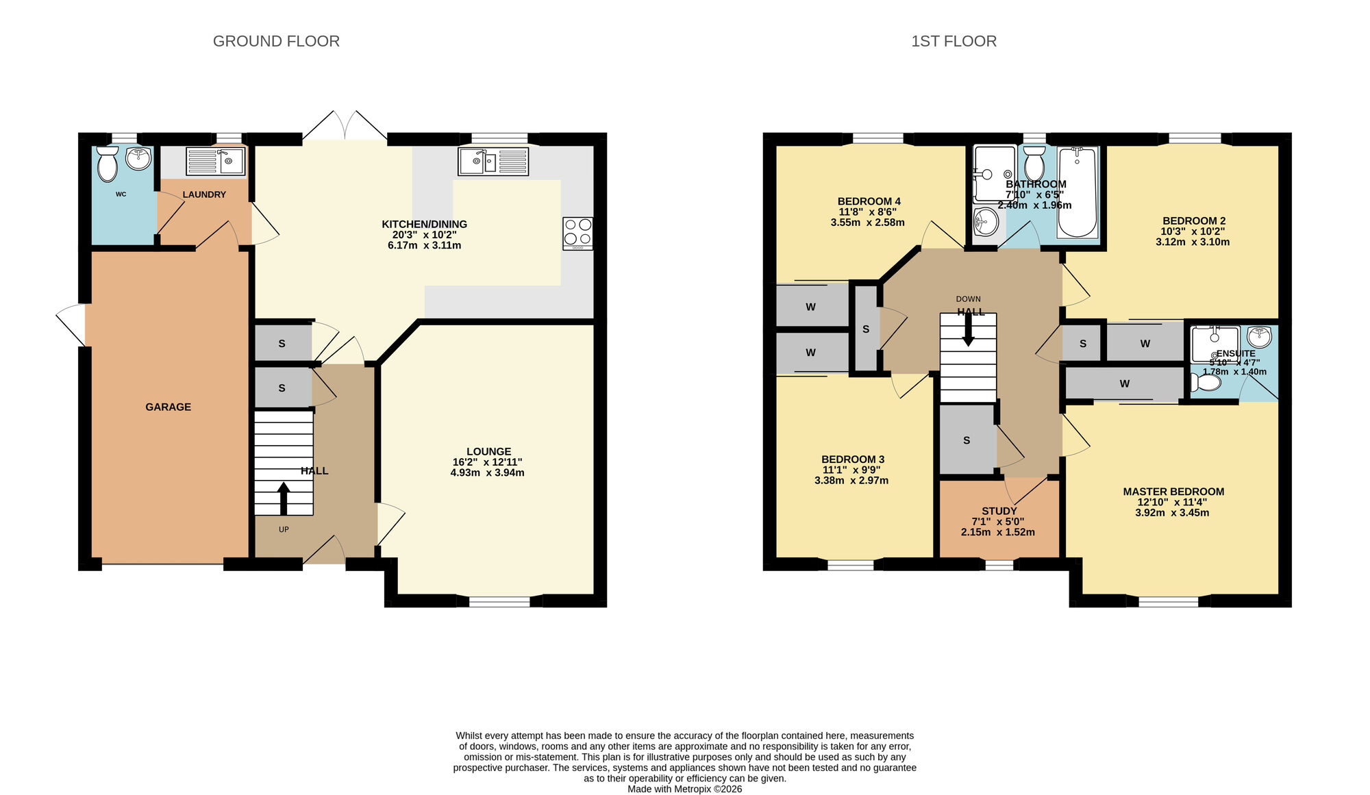 Floorplan of 4 bedroom Detached House for sale, Law View, Leven, Fife, KY8