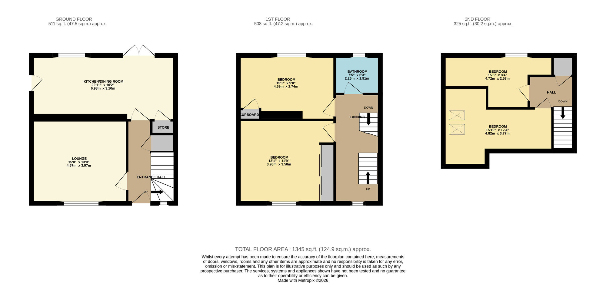 Floorplan of 4 bedroom Semi Detached House for sale, Kirkland Walk, Methil, Fife, KY8