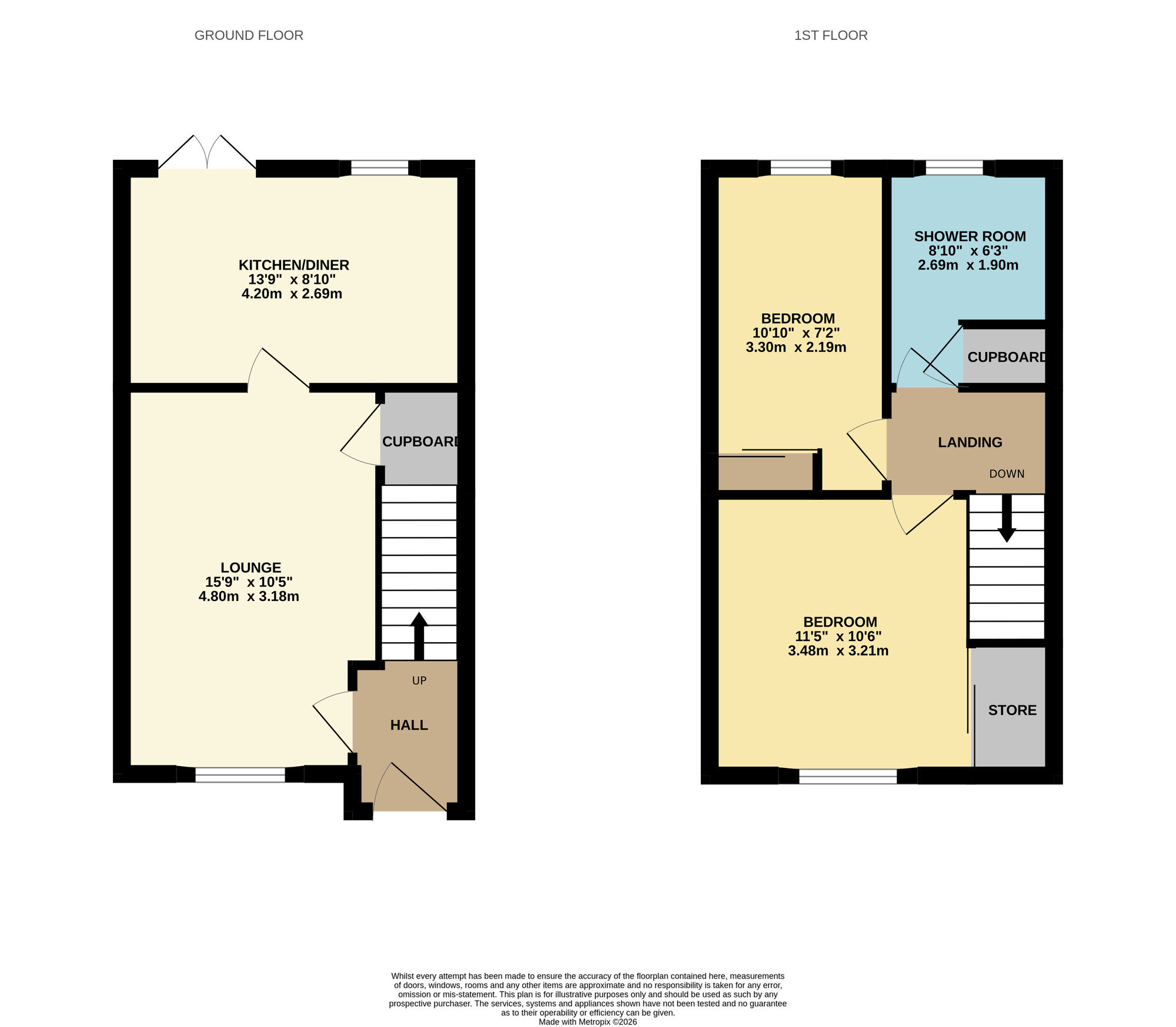 Floorplan of 2 bedroom Semi Detached House for sale, Laird Avenue, Methil, Fife, KY8