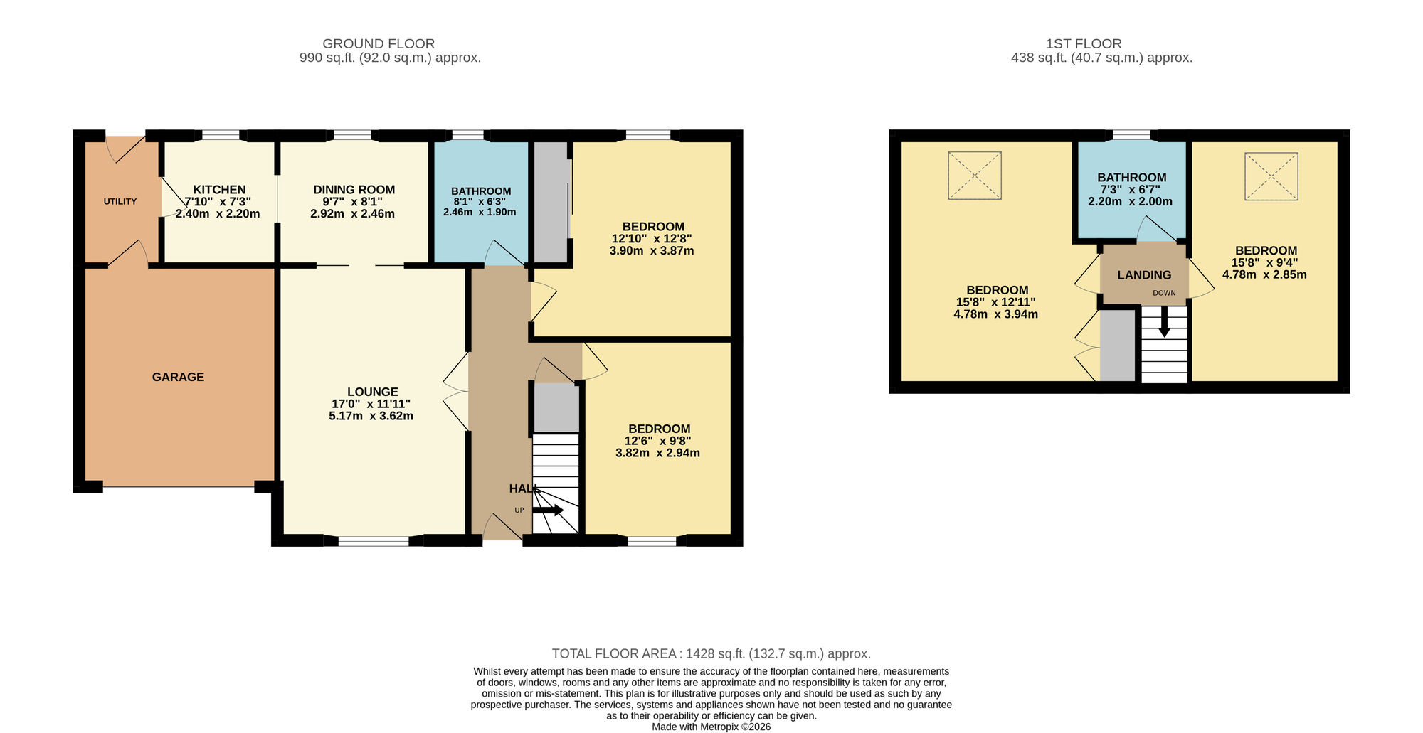 Floorplan of 4 bedroom Semi Detached House for sale, Den Street, Buckhaven, Fife, KY8