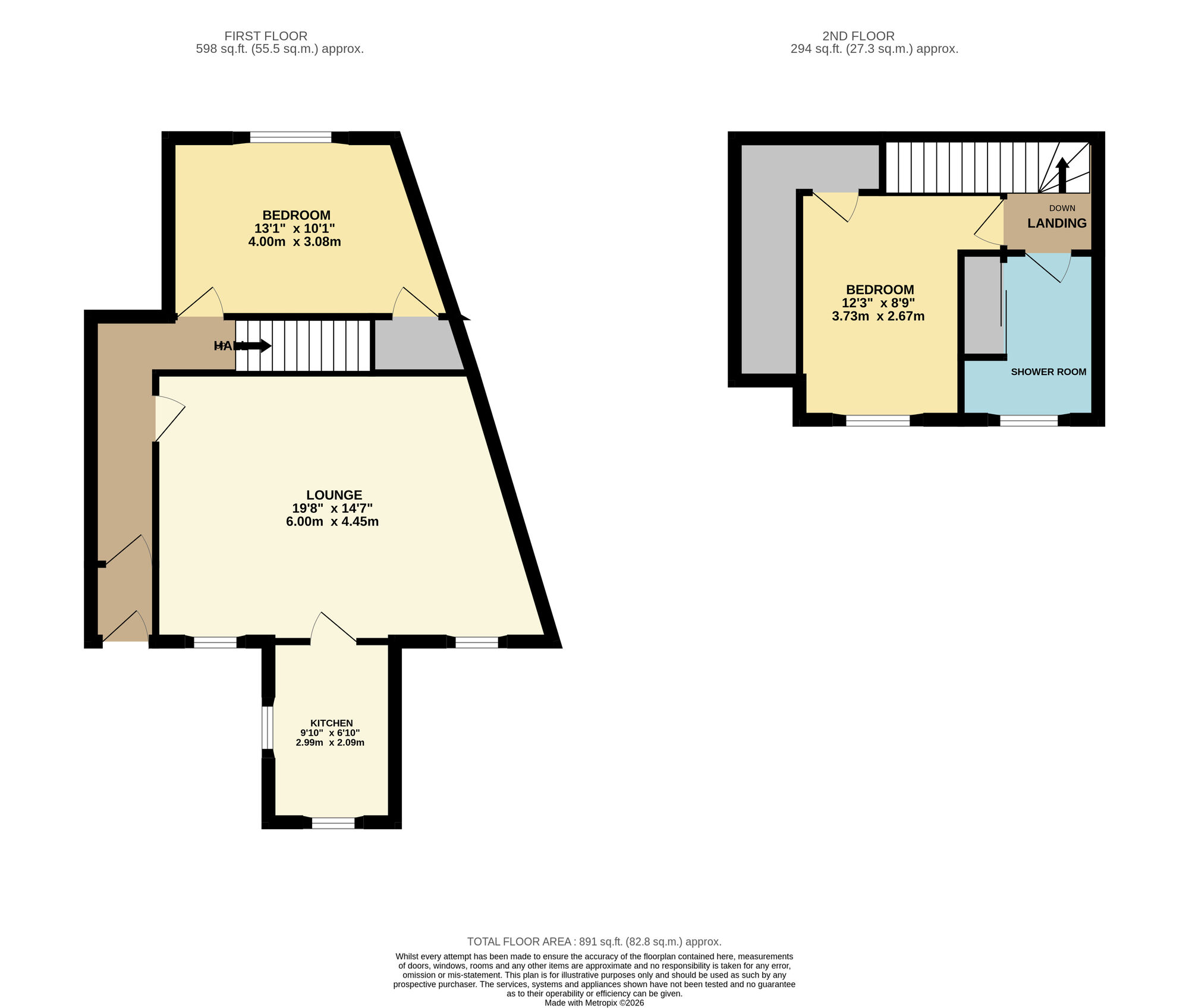 Floorplan of 2 bedroom Flat for sale, Fisher Street, Methil, Fife, KY8