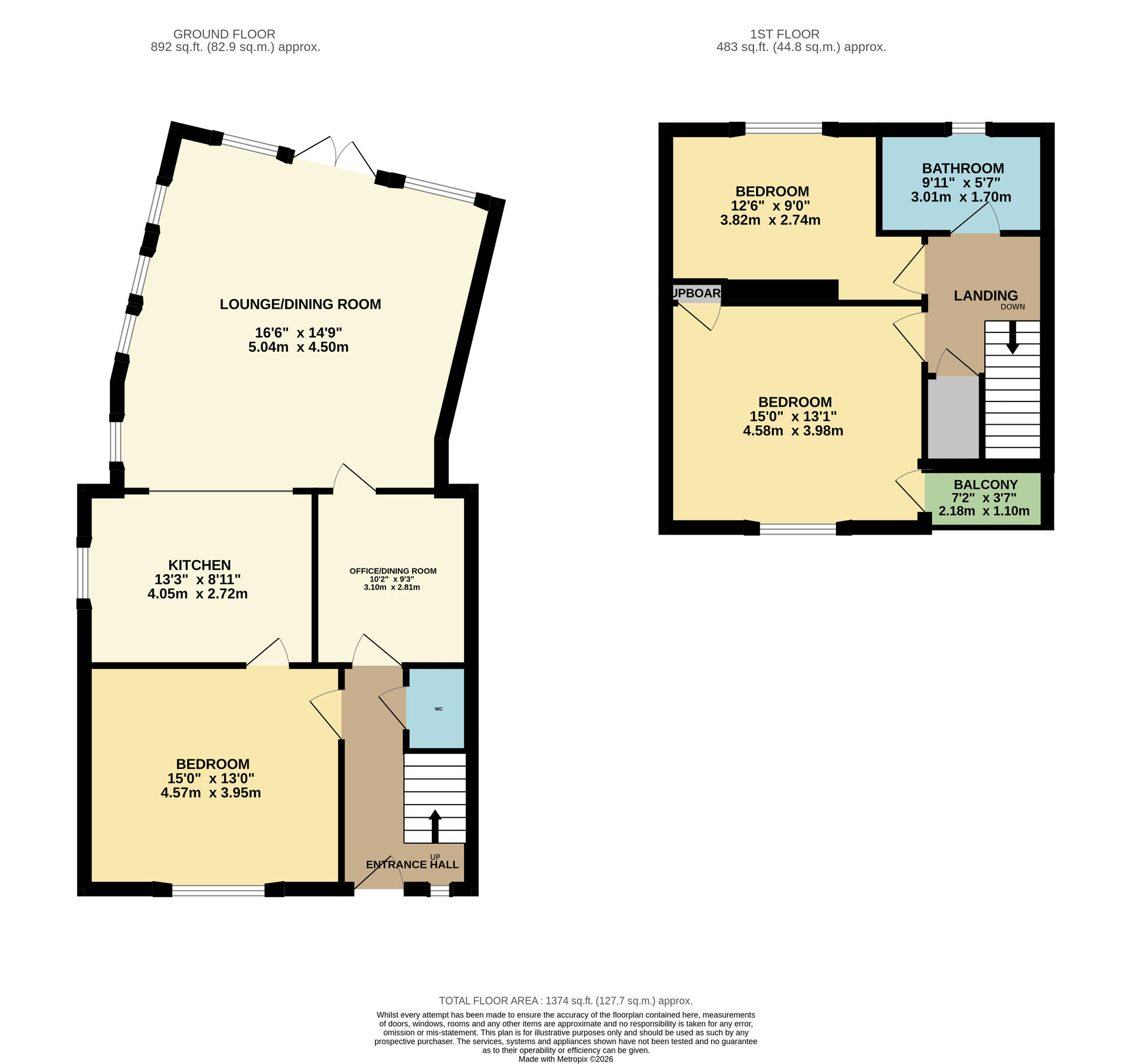 Floorplan of 3 bedroom Semi Detached House for sale, Methilhaven Road, Methil, Fife, KY8