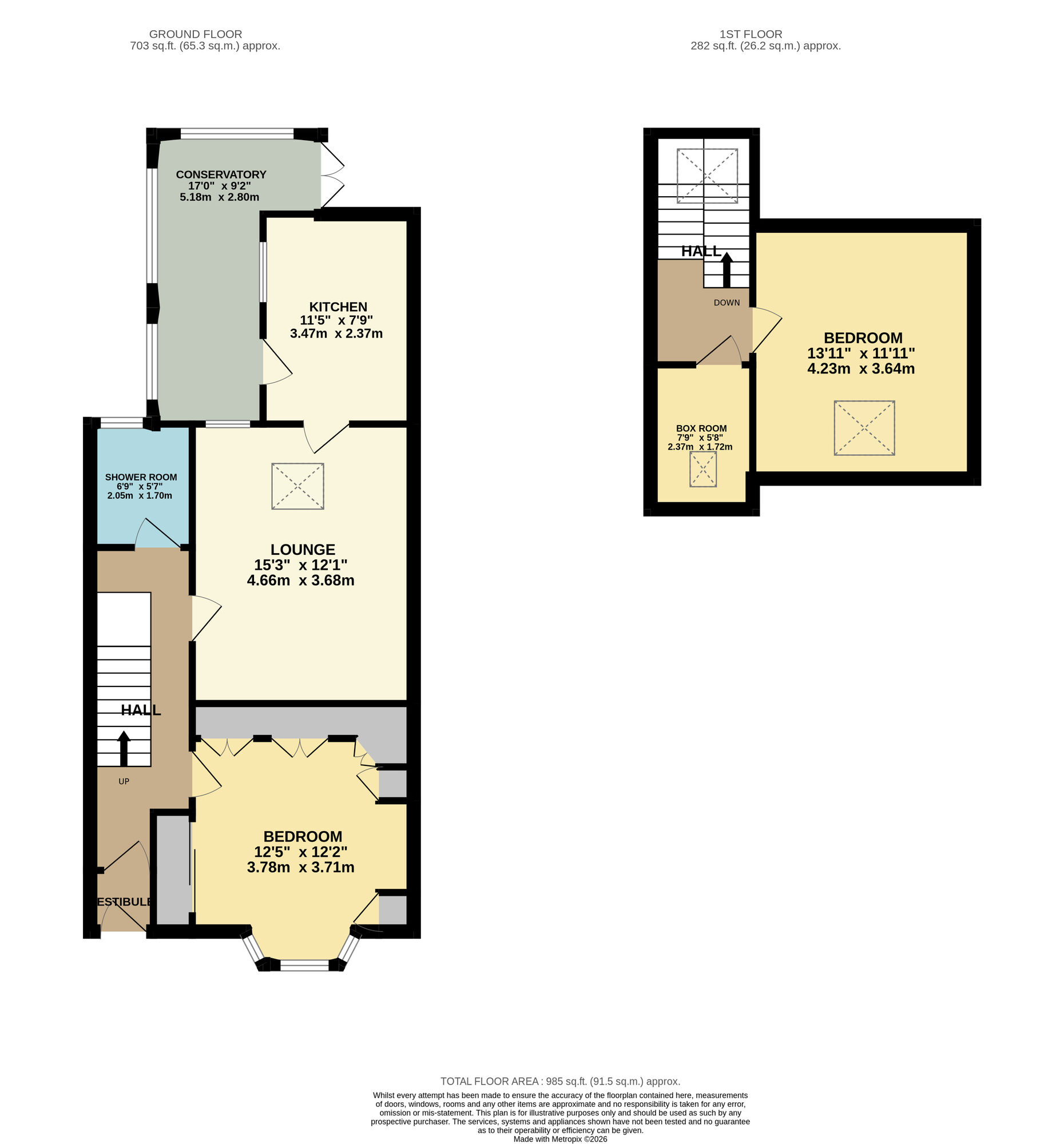 Floorplan of 2 bedroom Semi Detached House for sale, Alison Street, Buckhaven, Fife, KY8