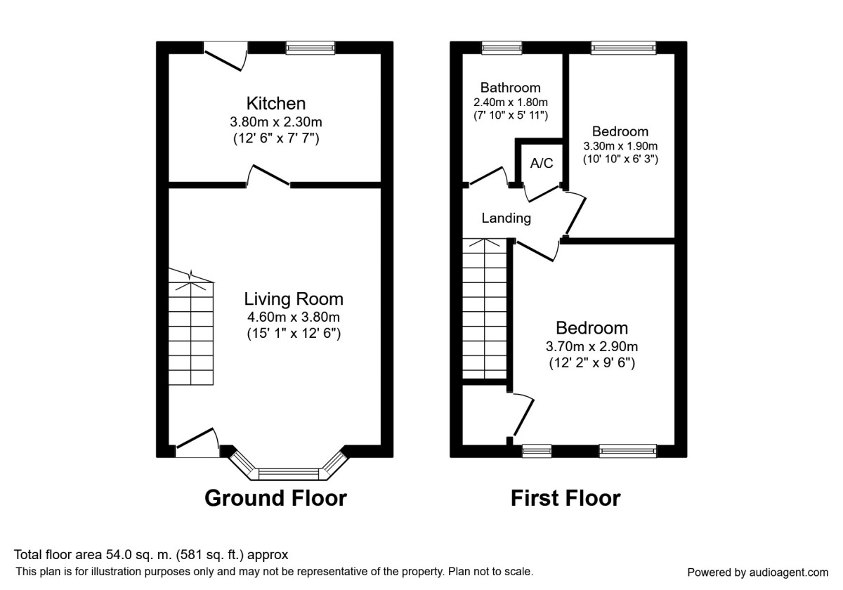 Floorplan of 2 bedroom Mid Terrace House to rent, Webb Street, Lincoln, LN5