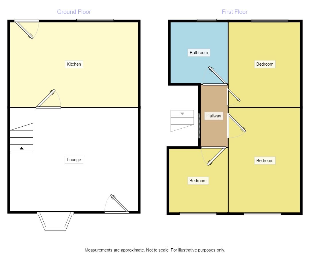 Floorplan of 3 bedroom Semi Detached House to rent, Blenheim Road, Lincoln, LN1