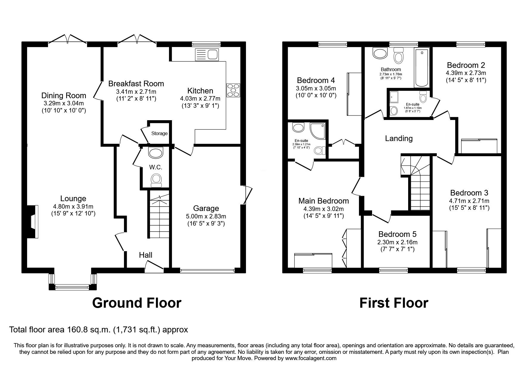 Floorplan of 5 bedroom Detached House for sale, Dunham Road, Newton-on-Trent, Lincolnshire, LN1