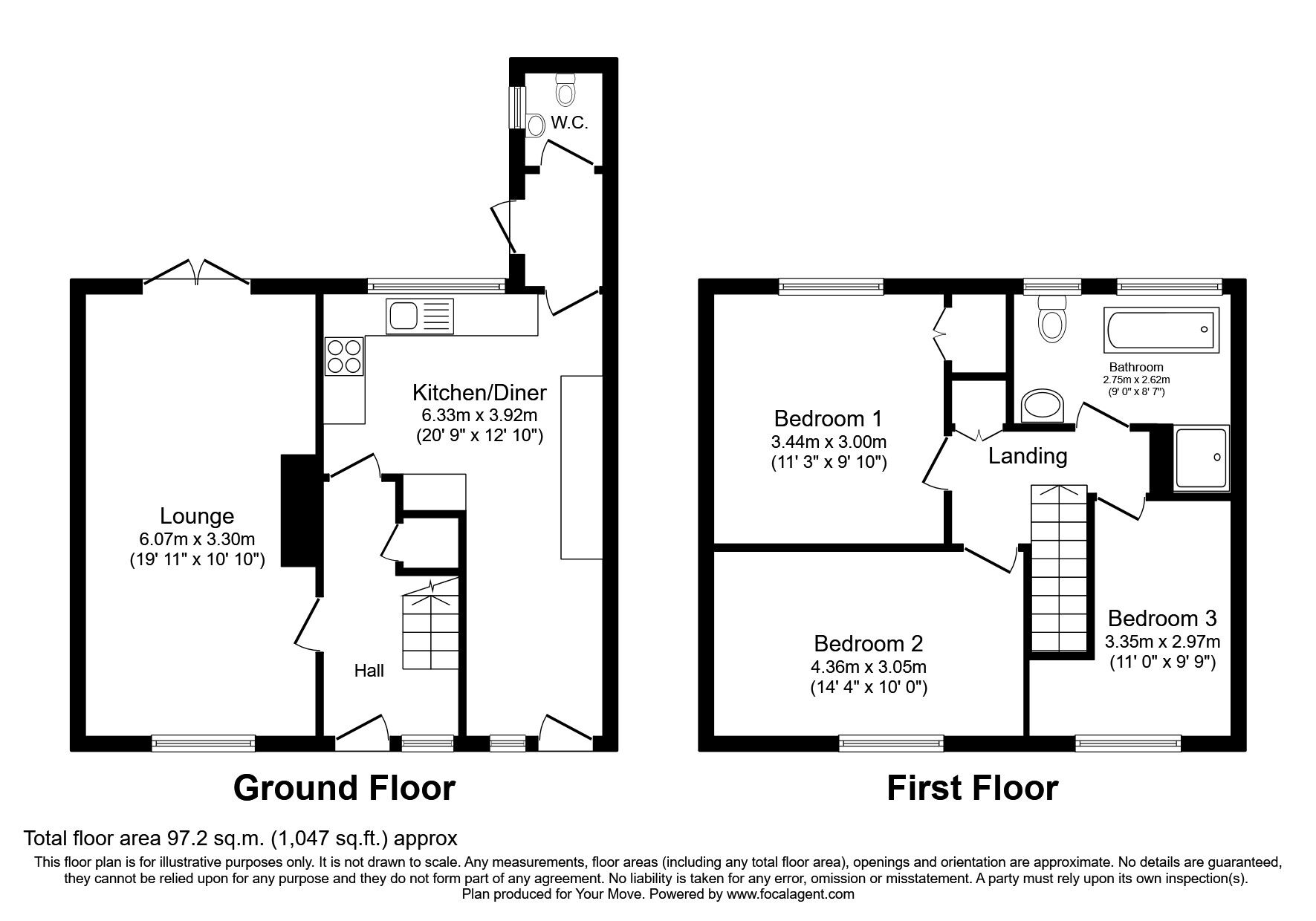 3 bedroom Mid Terrace House for sale, Willow Tree Gardens, Lincoln, LN6
