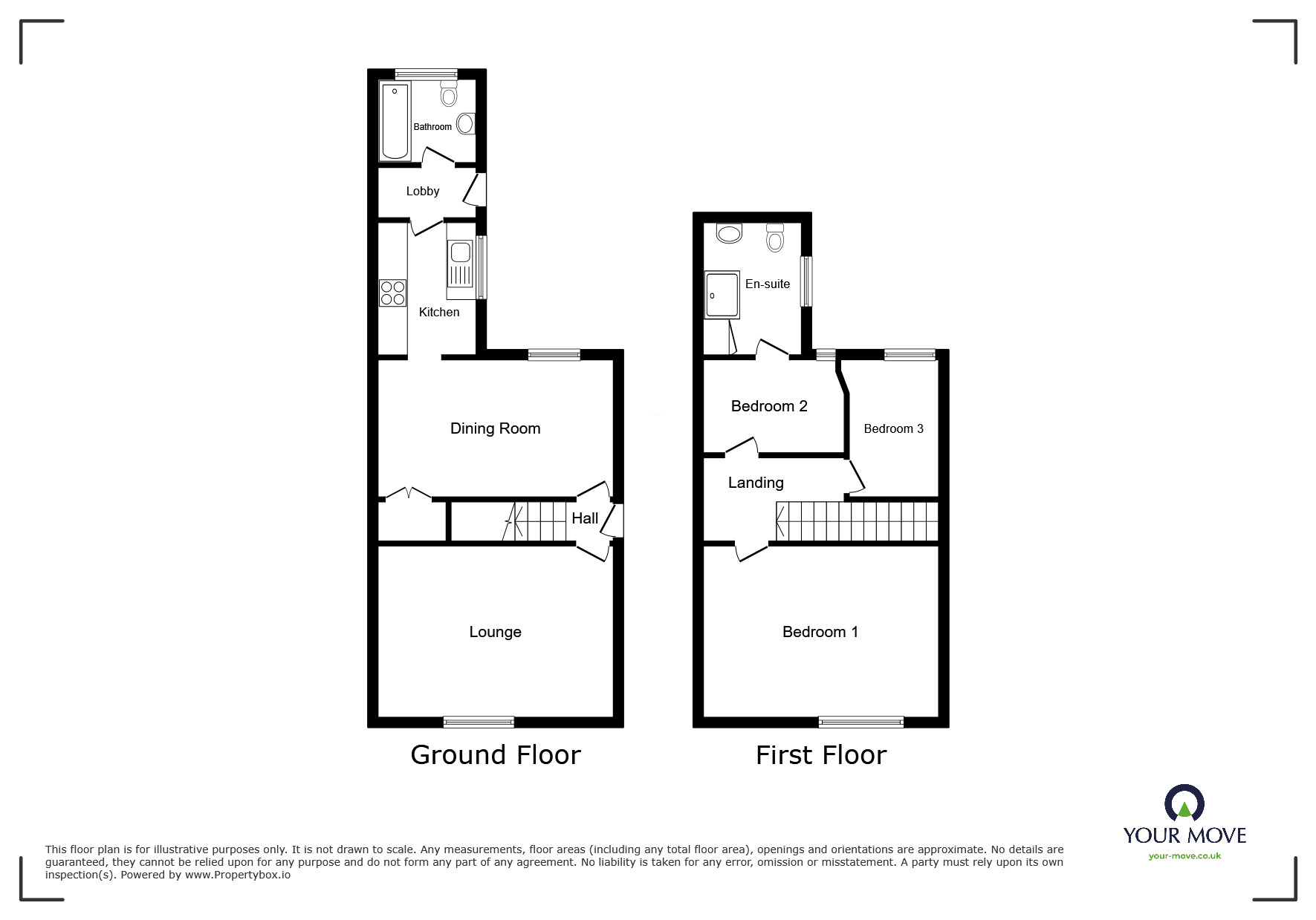 Floorplan of 3 bedroom Mid Terrace House for sale, Ewart Street, Lincoln, Lincolnshire, LN5