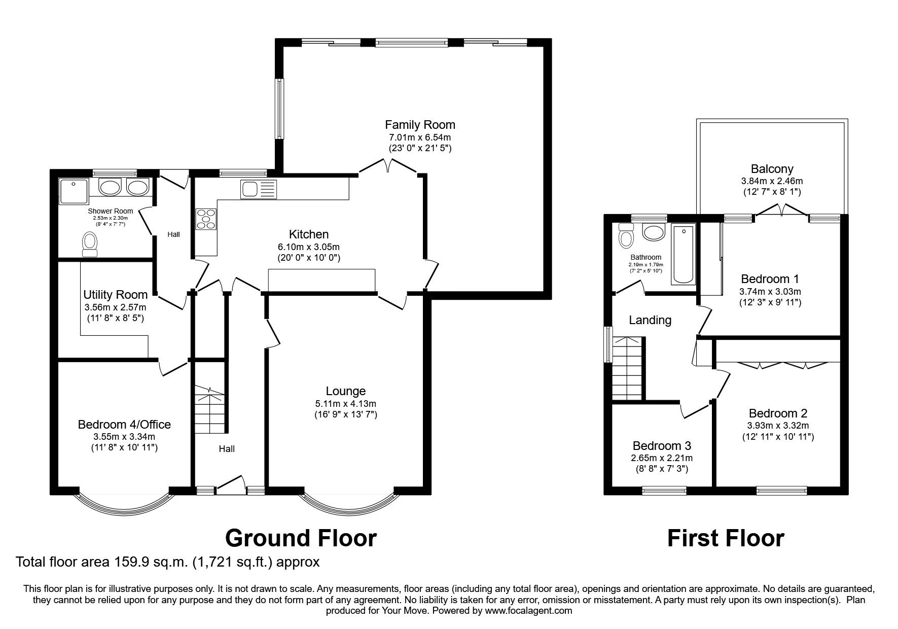 Floorplan of 4 bedroom Detached House for sale, Skellingthorpe Road, Lincoln, Lincolnshire, LN6