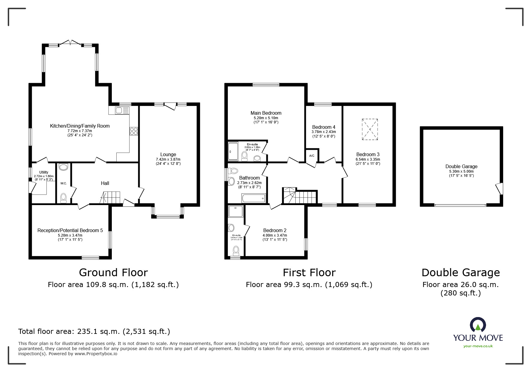 Floorplan of 4 bedroom Detached House for sale, Nightingale Mews, Lincoln, Lincolnshire, LN2