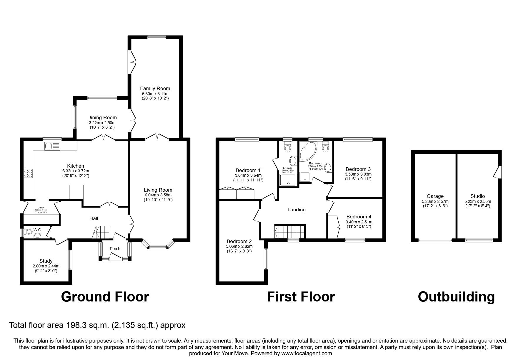 Floorplan of 4 bedroom Detached House for sale, Pond Close, Welton, Lincolnshire, LN2