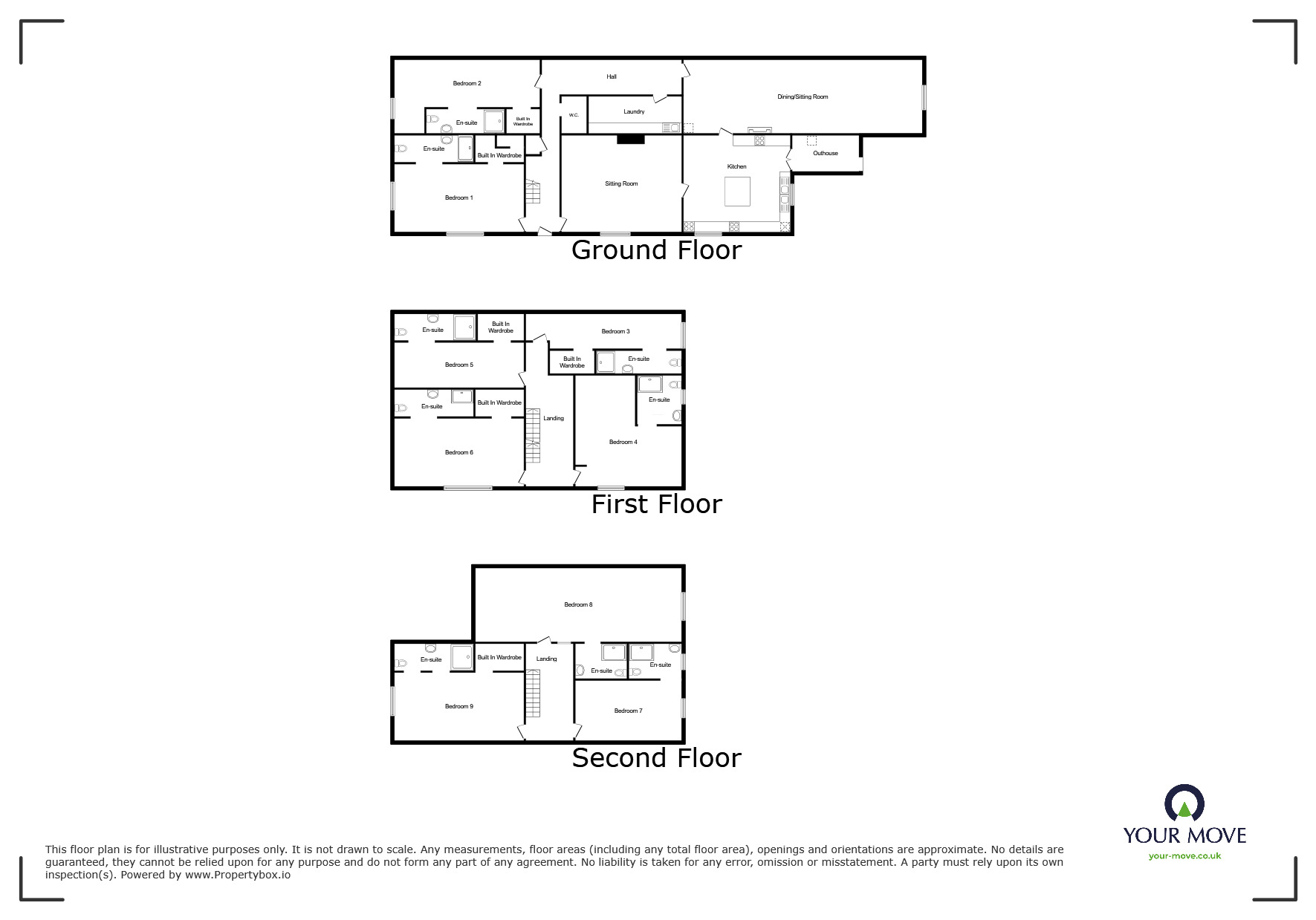 Floorplan of 9 bedroom End Terrace House for sale, Newark Road, Lincoln, Lincolnshire, LN5