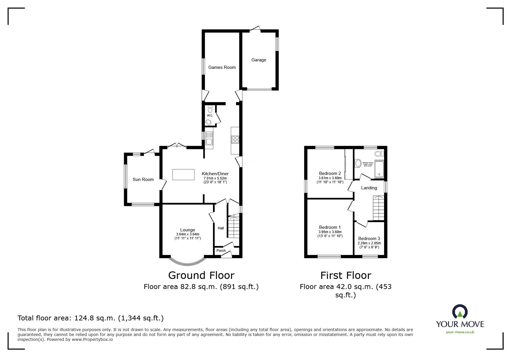 Floorplan of 3 bedroom Detached House for sale, Cliff Road, Welton, Lincolnshire, LN2