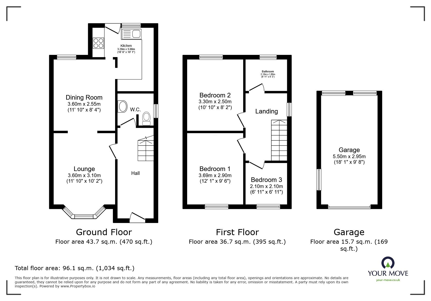 Floorplan of 3 bedroom Semi Detached House for sale, Newark Road, North Hykeham, Lincolnshire, LN6