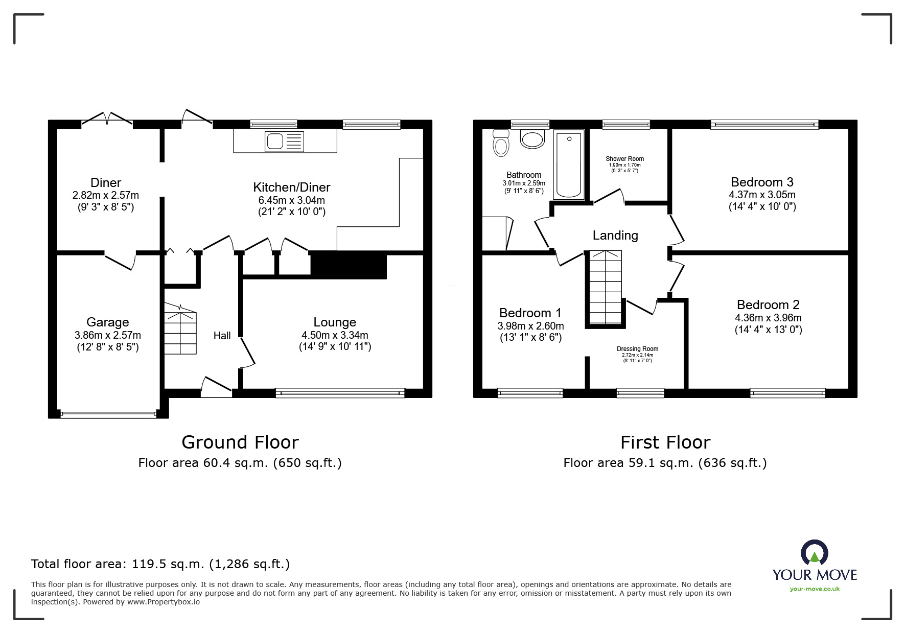 Floorplan of 3 bedroom Detached House for sale, St. Johns Avenue, Cherry Willingham, Lincolnshire, LN3