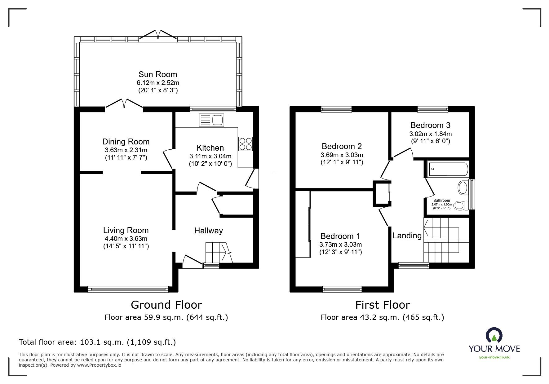 Floorplan of 3 bedroom Detached House for sale, Ridgeway, Nettleham, Lincolnshire, LN2