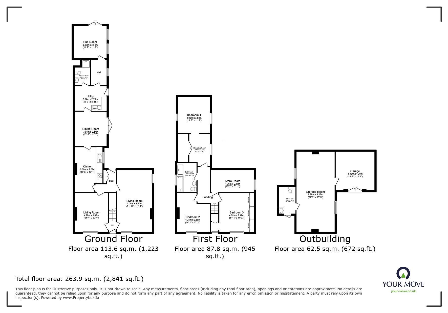 Floorplan of 4 bedroom Detached House for sale, Royal Oak Lane, Aubourn, Lincolnshire, LN5