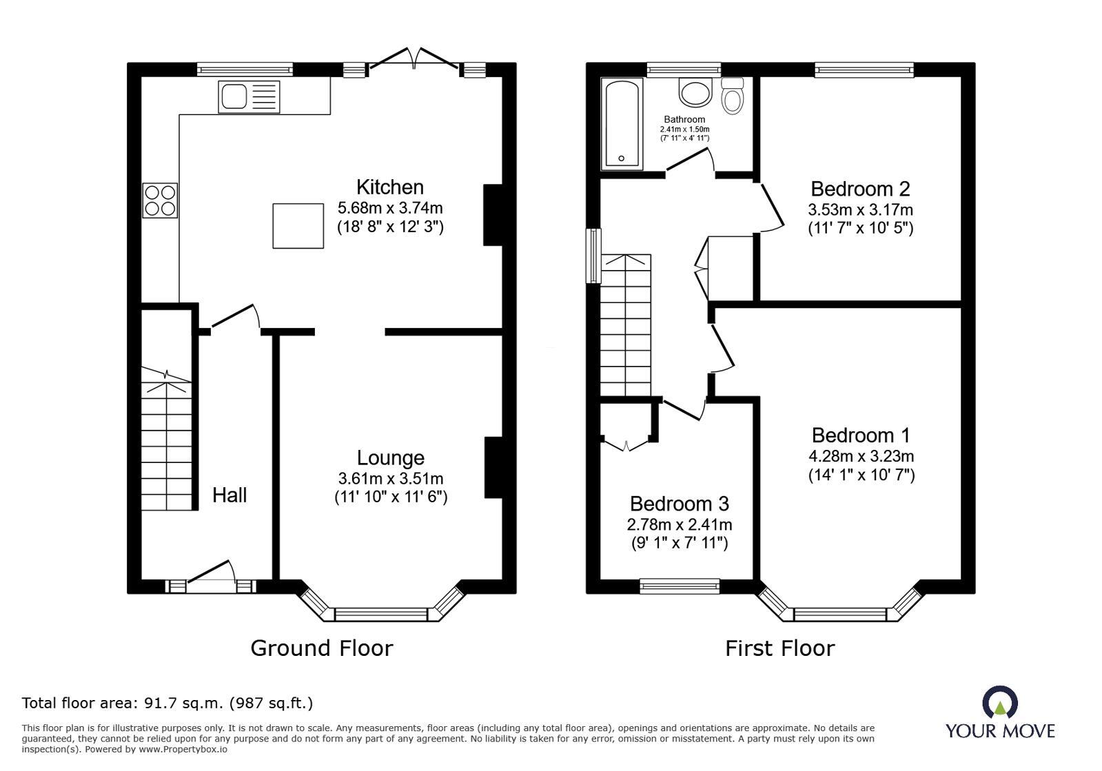 Floorplan of 3 bedroom Detached House for sale, Newark Road, North Hykeham, Lincolnshire, LN6