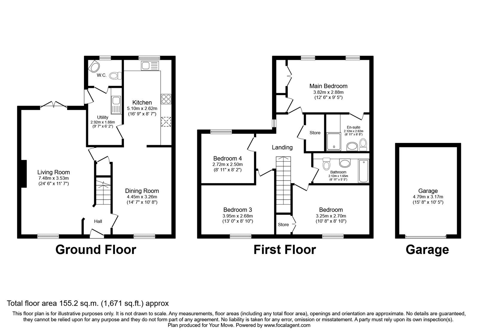 Floorplan of 4 bedroom Detached House to rent, Blackfriars Road, Lincoln, Lincolnshire, LN2