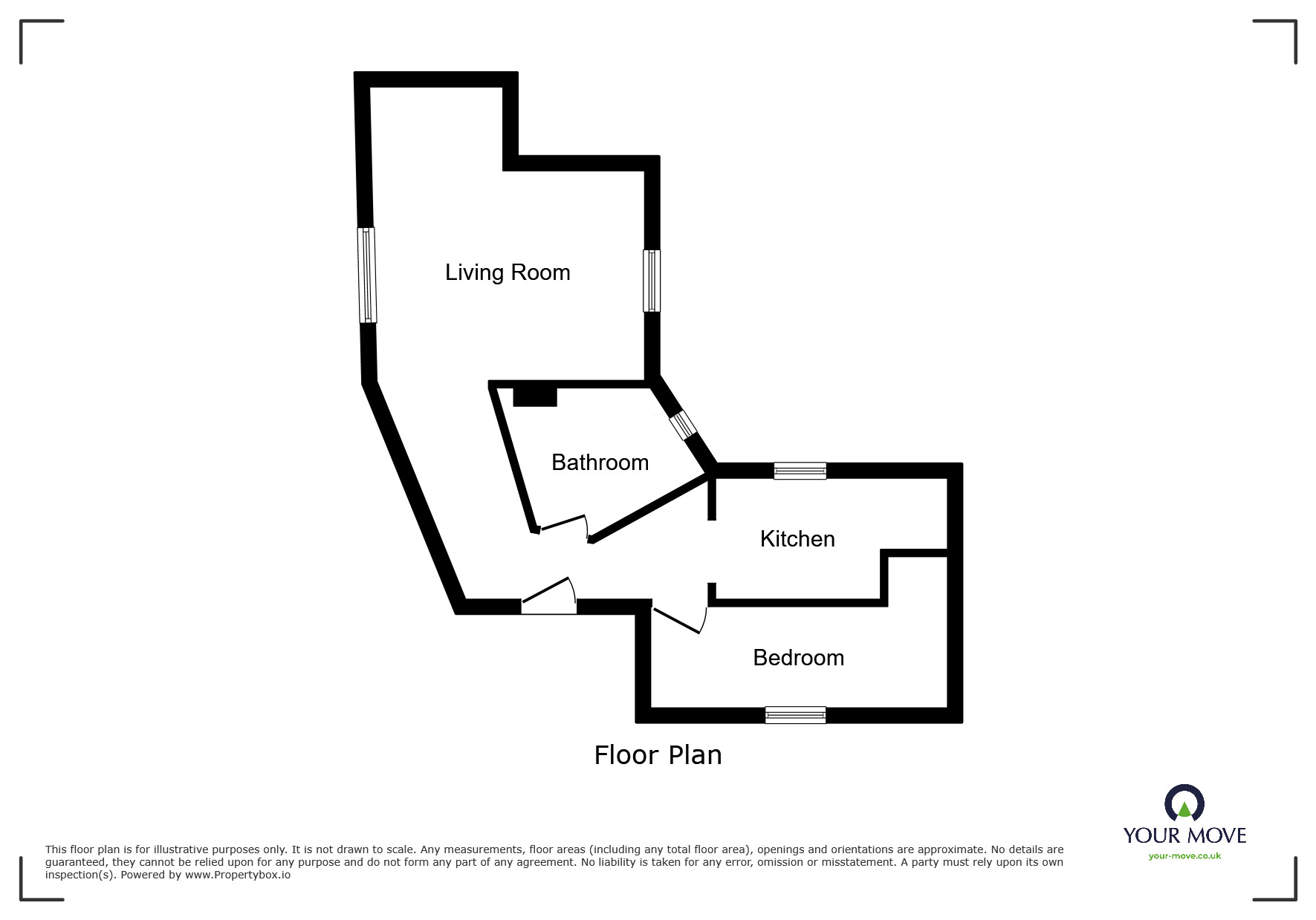 Floorplan of 1 bedroom  Flat to rent, Skellingthorpe Road, Lincoln, Lincolnshire, LN6